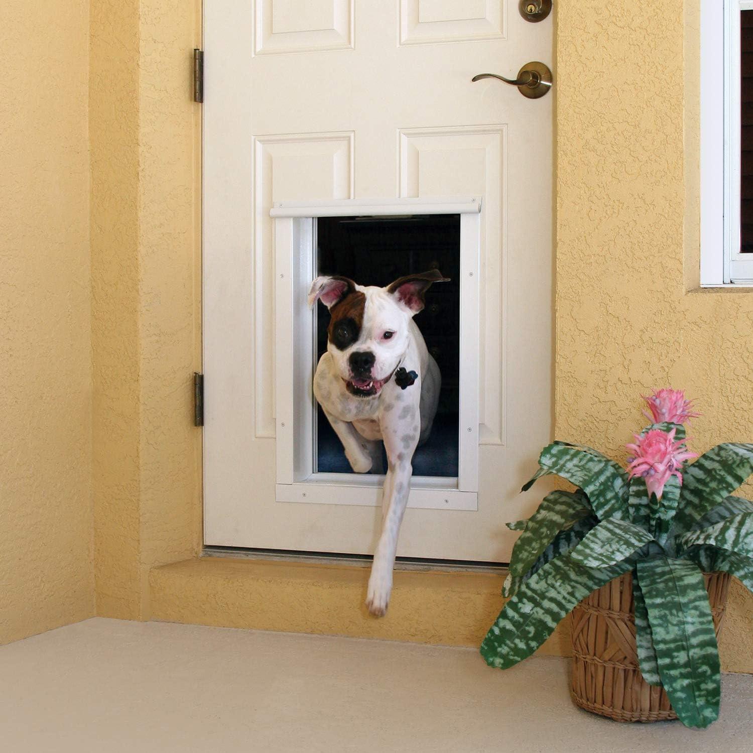 PlexiDor Performance 17.13'' W x 54.63'' H Door Mounted Electronic Pet Door