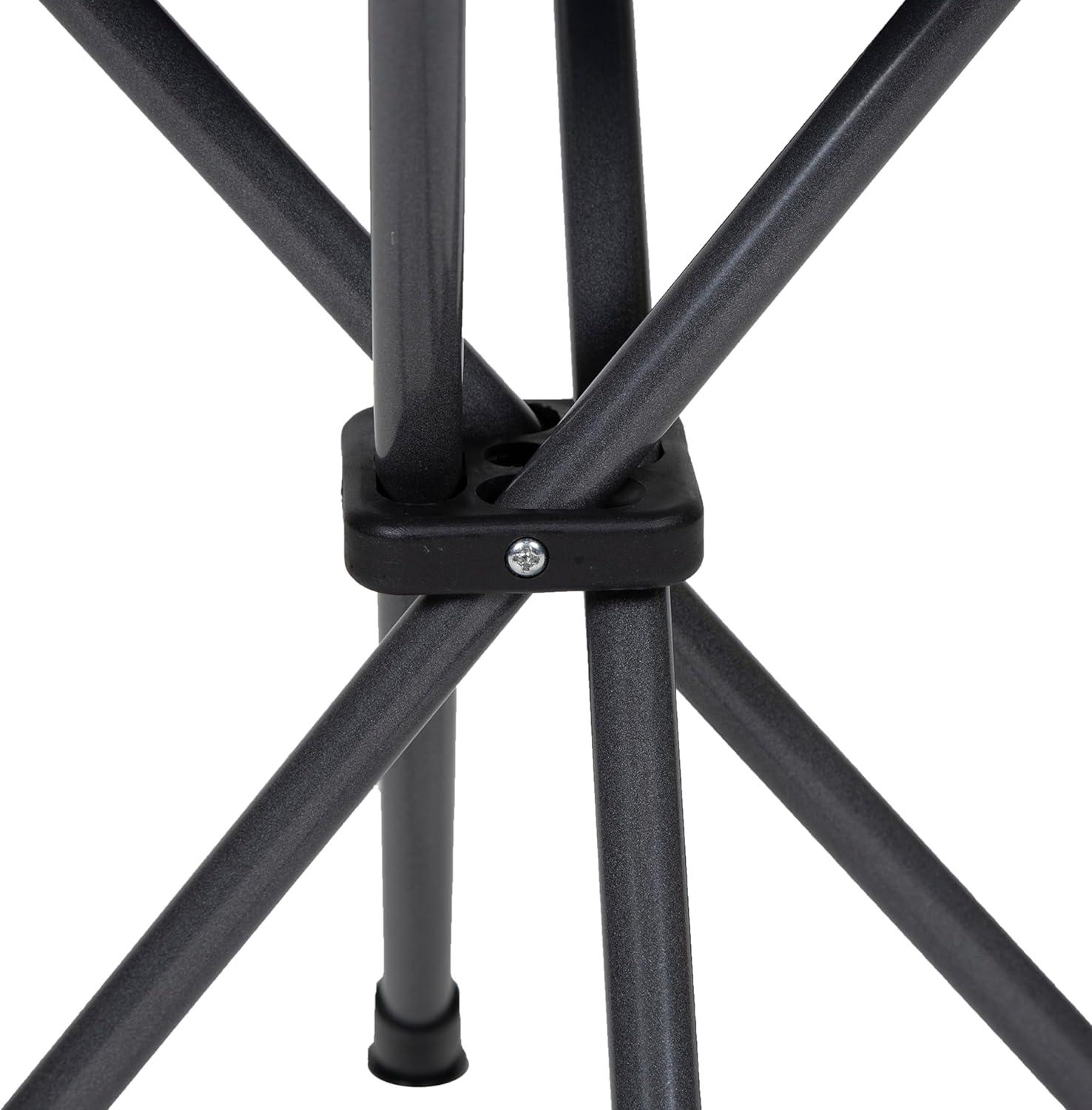 Stansport Apex Fold-up Stool Black Steel Polyester Camping Adult