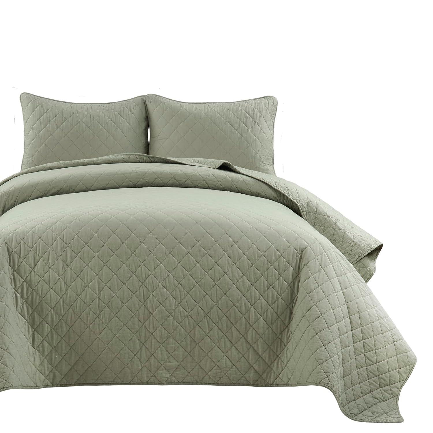 Lush Decor Ava Diamond Standard Cotton Modern & Contemporary Quilt Set