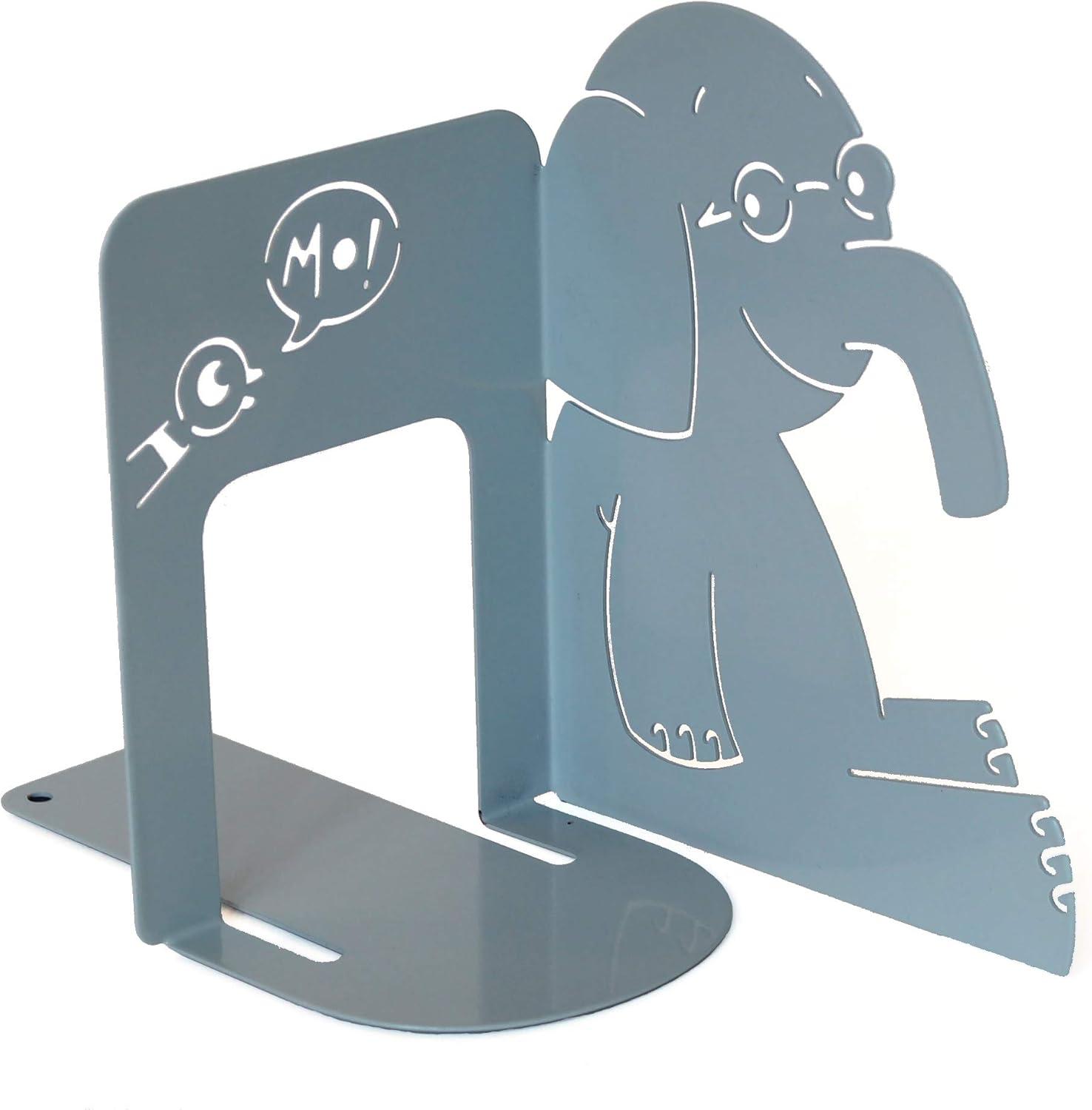 Elephant & Piggie Durable Metal Nursery Bookends in High Gloss