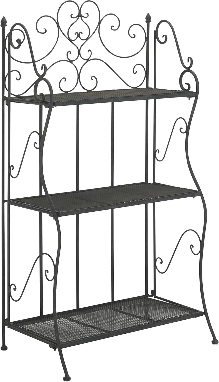 Torus 3-Tier Shelf - Indoor/Outdoor - PAT5022 - Antique Dark Green - Safavieh