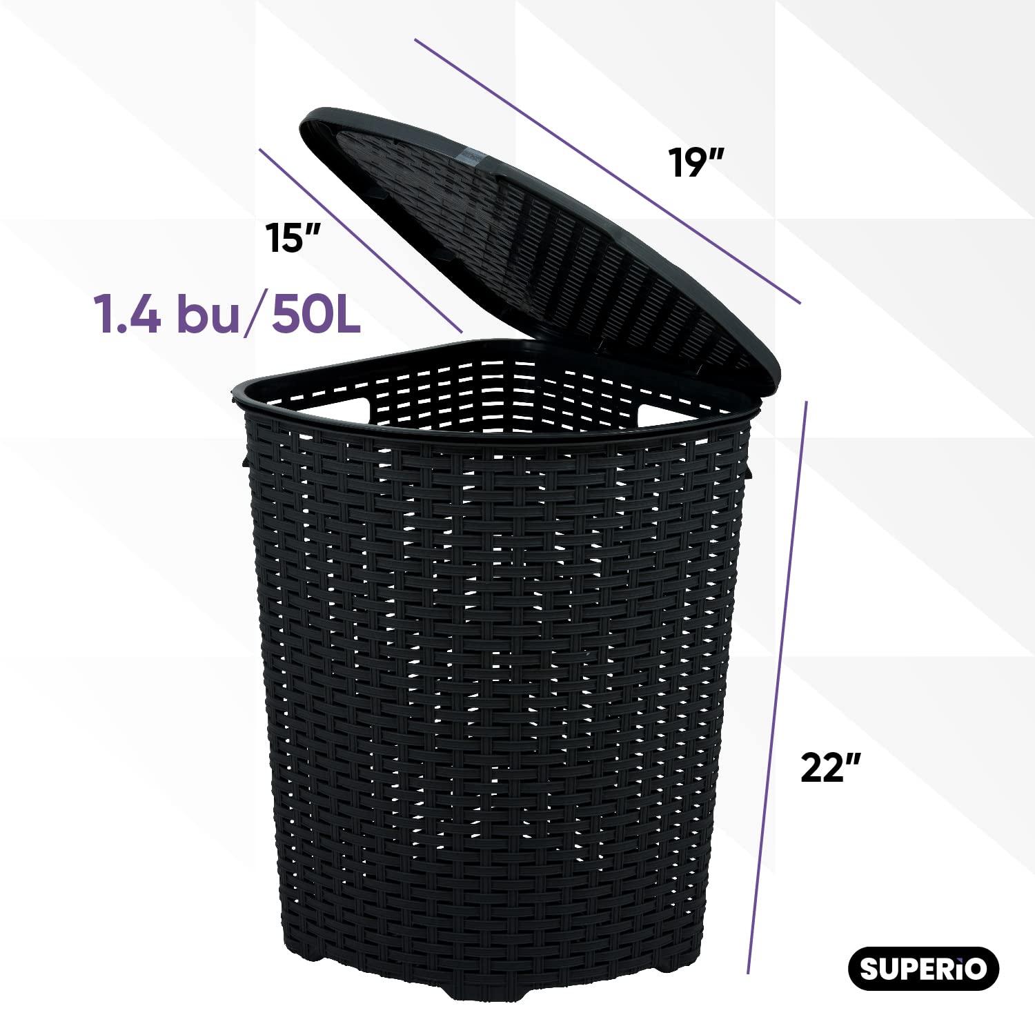 Superio Wicker Laundry Hamper | Wayfair