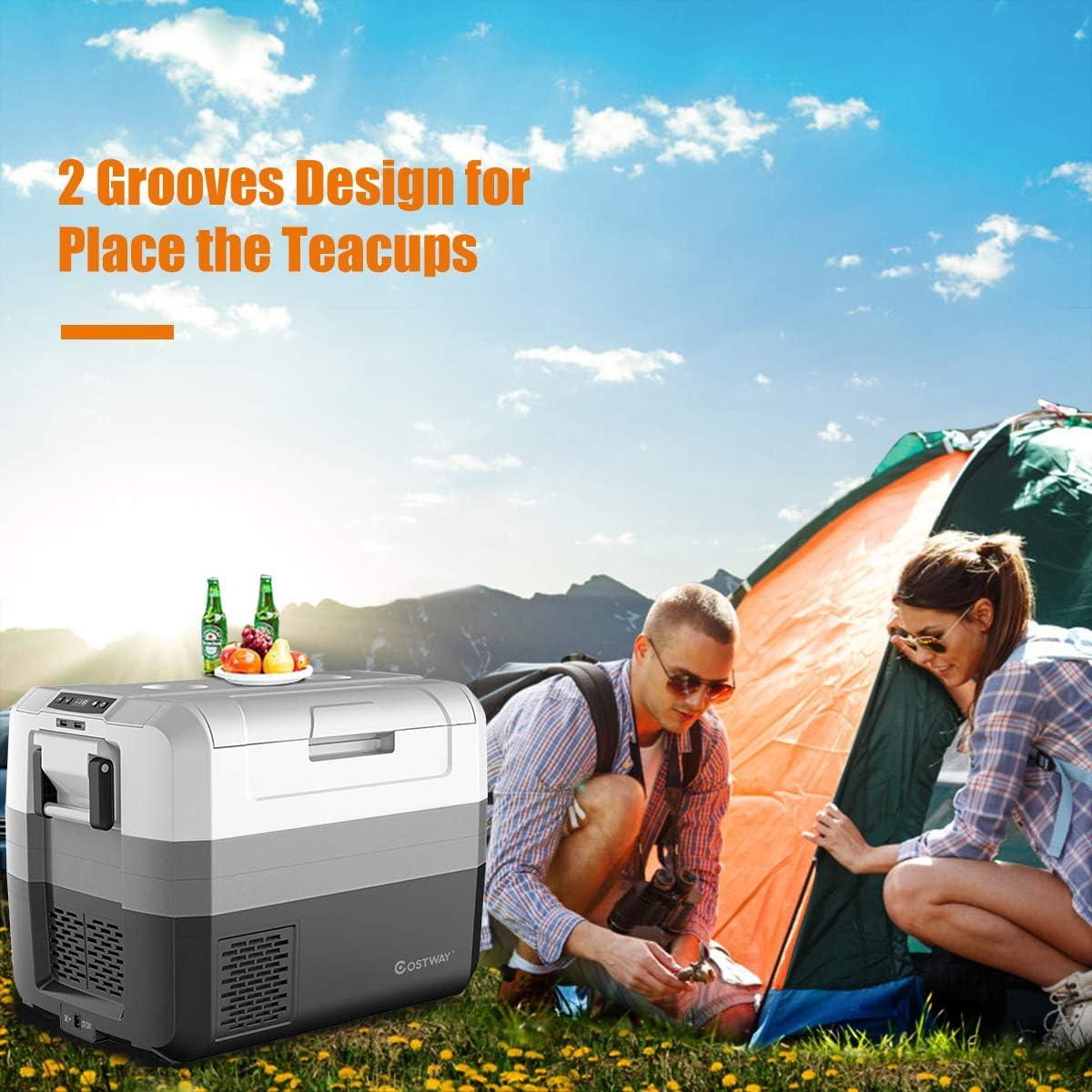 Barara King Car Refrigerator Fridge, Compressor Cooler, 58 Quart Portable Electric Camping Car Cooler