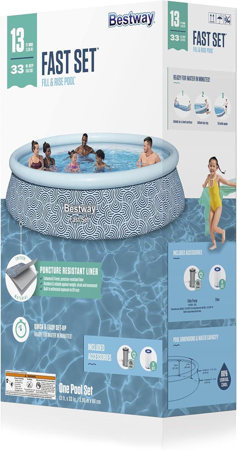 Bestway Plastic Round Inflatable Pool H x W x L