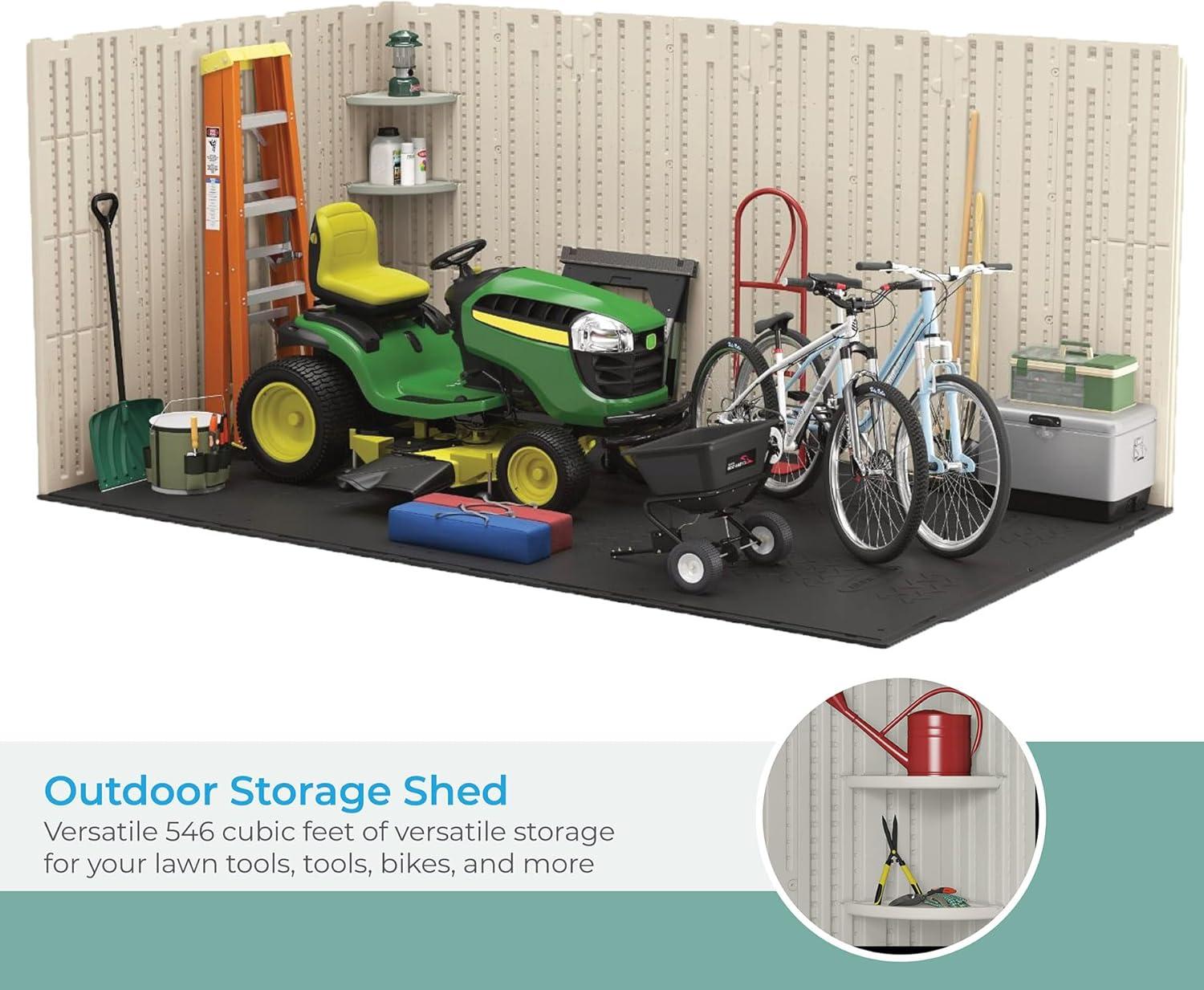 Suncast Suncast Outdoor Vanilla Resin Storage Shed