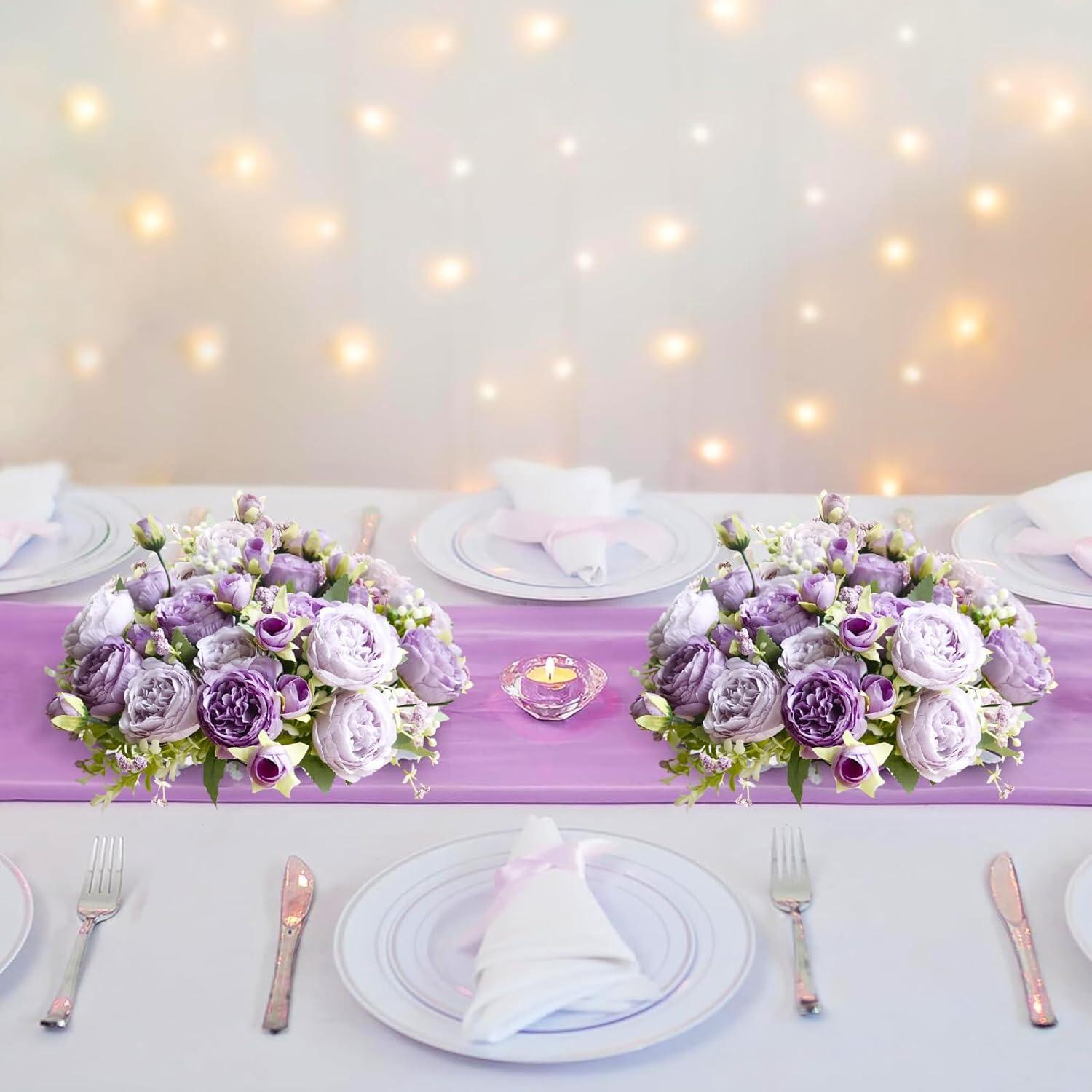 ASTRYAS 3pcs Artificial Flowers Light Pink Fake Silk Peony for Decoration Faux Peonies for Spring Home Bridal Wedding Party Decor Baby Shower