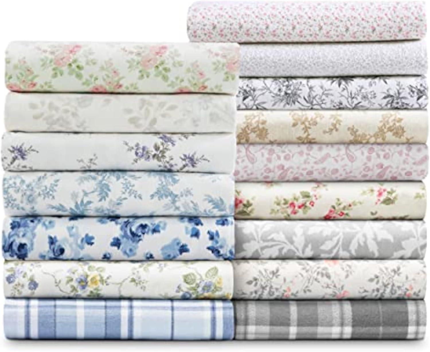 Laura Ashley Laura Ashley Cotton Flannel Cozy Sheet Sets