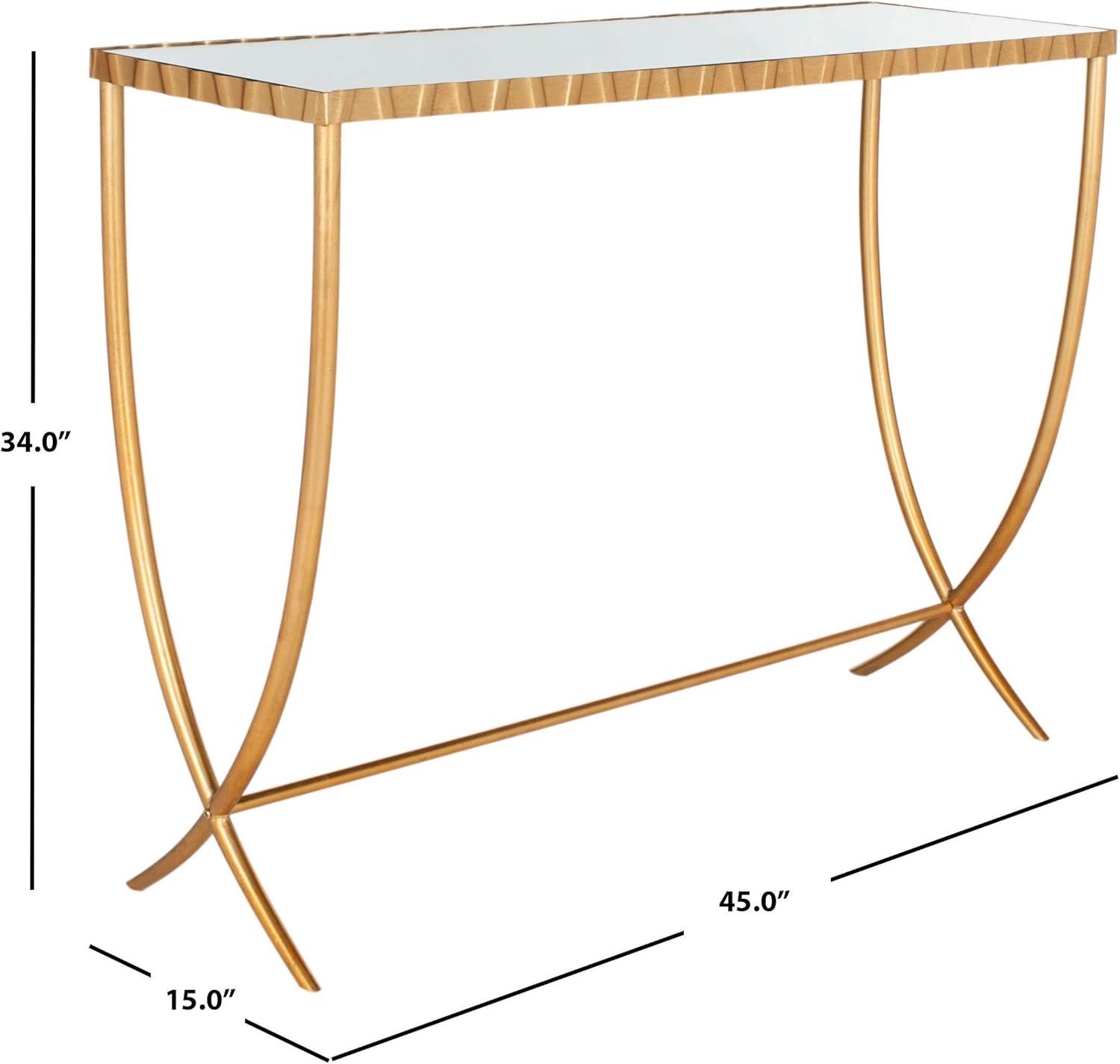 Princess Console Table - FOX6256A - Gold - Safavieh Couture