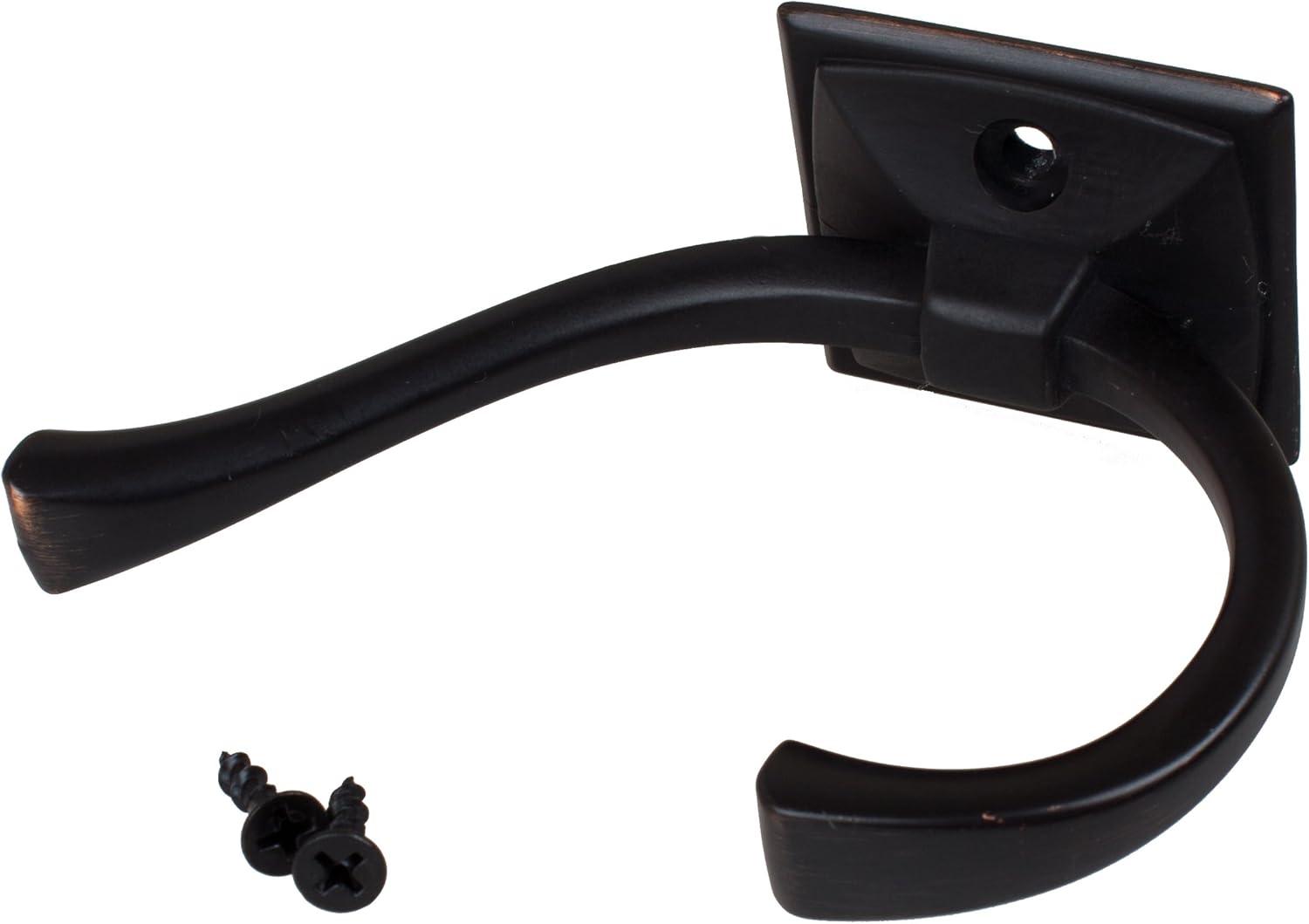 Flared Decorative Double-Prong Wall Hook
