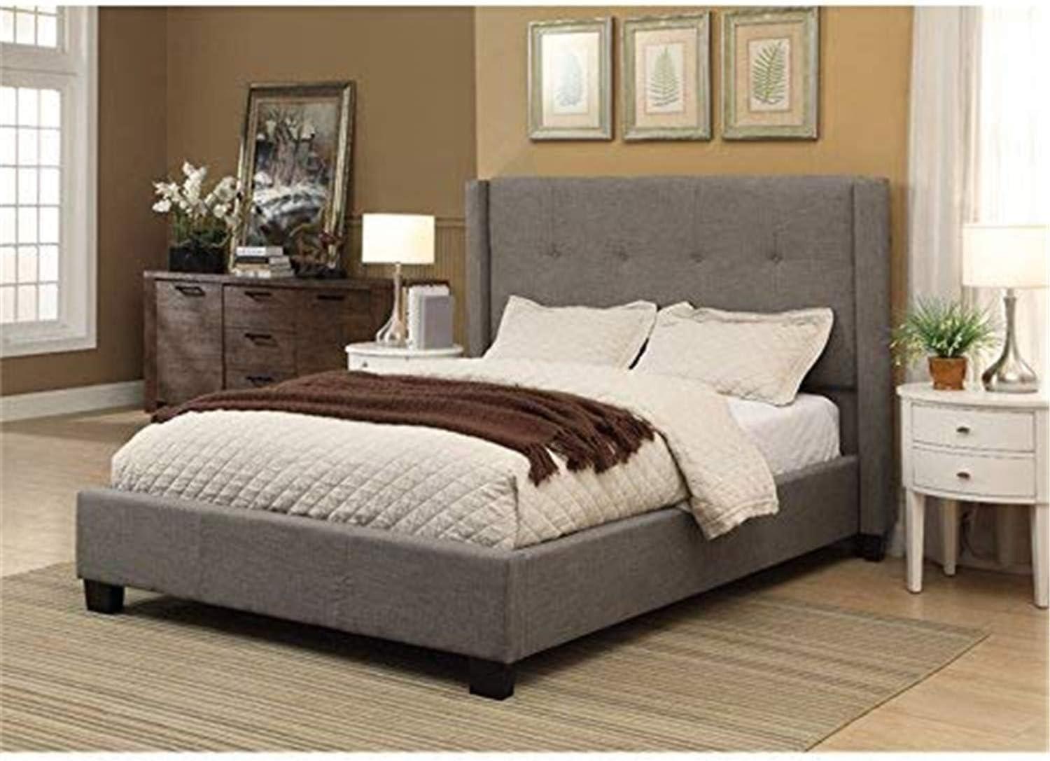 Geneva - Madeleine Dolphin Upholstered Panel Storage Bed