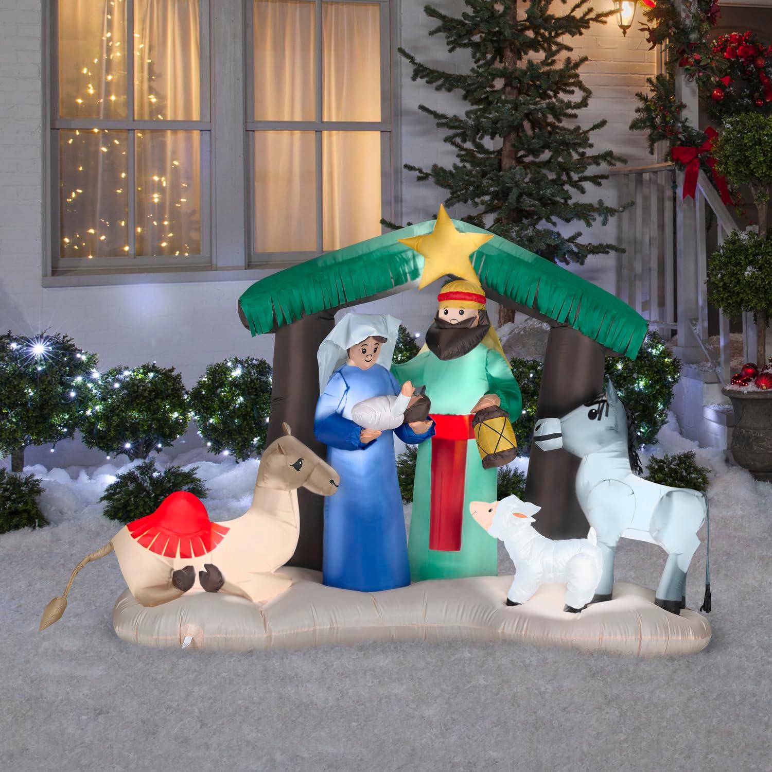 Gemmy Industries Christmas Inflatable Nativity Scene