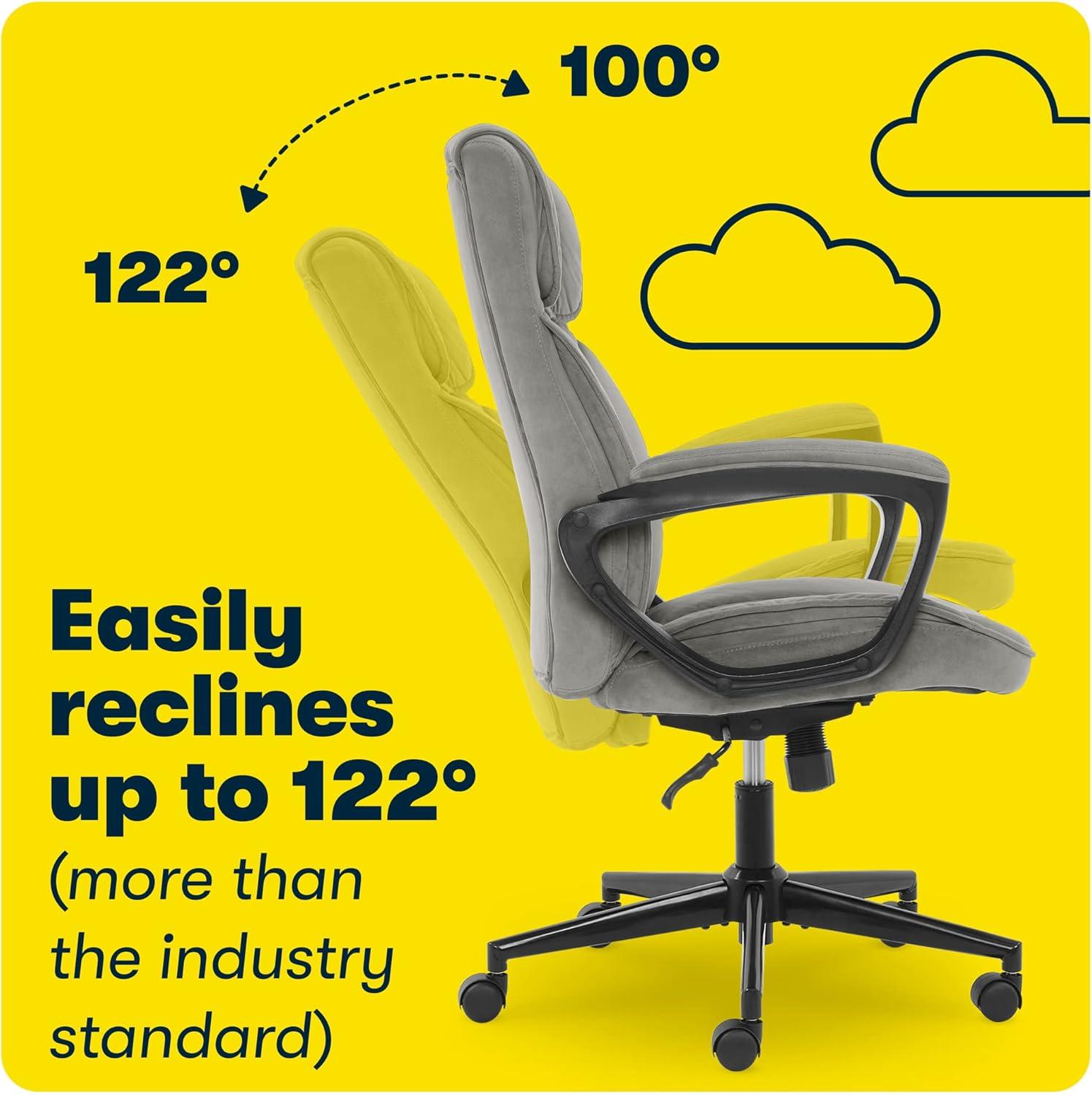 Serta Serta Hannah Executive Office Chair, Ergonomic Lumbar Support, Firm Seat Cushion, Deep Body Pillows