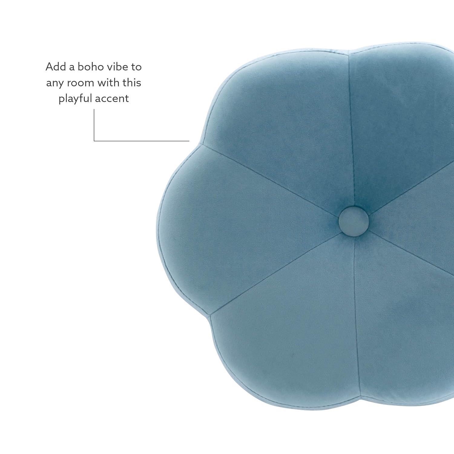 Ciara Flower Cushioned Vanity Stool