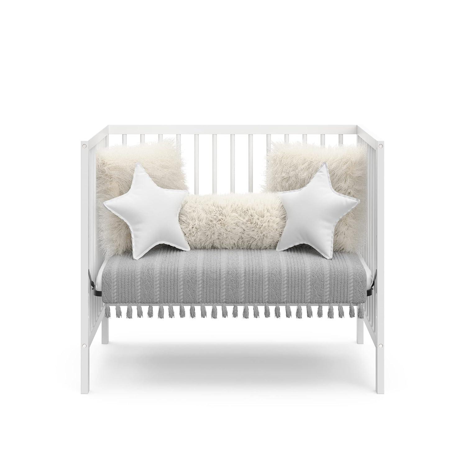 Teddi 4-in-1 Mini Convertible Crib with Mattress