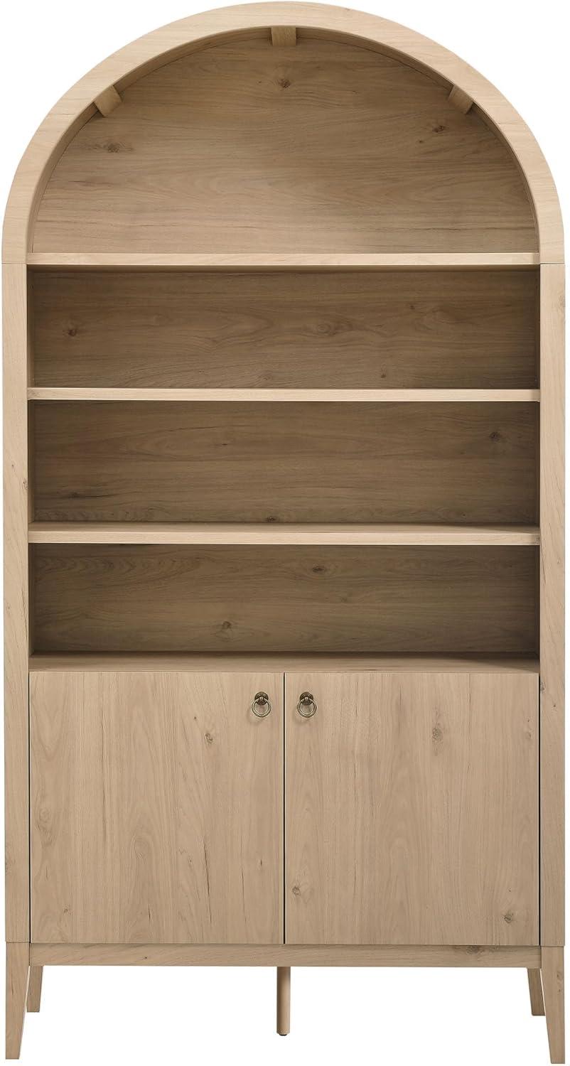 Modway Nolan 74" Tall Arched Storage Display Cabinet Bookshelf