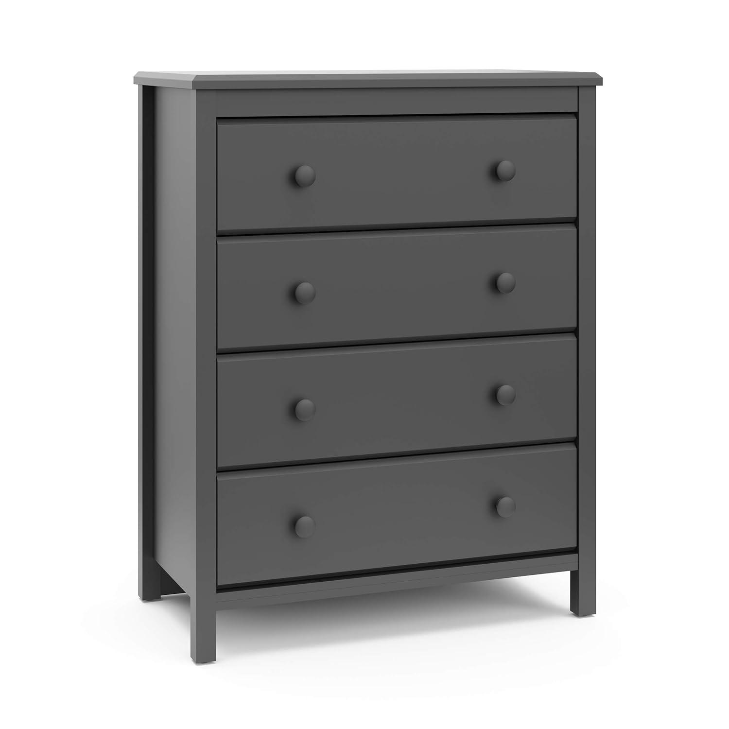 Gray Double Nursery Dresser with Interlocking Drawers