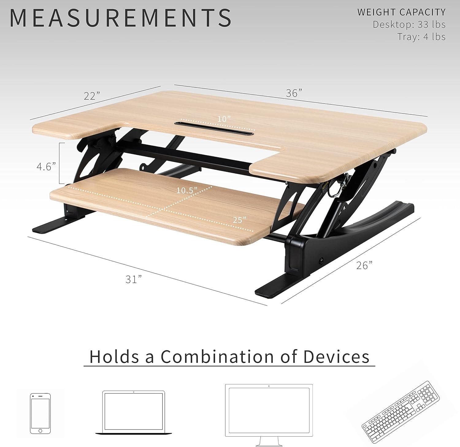 Vivo Standing Desk Converter DESK-V000V Series