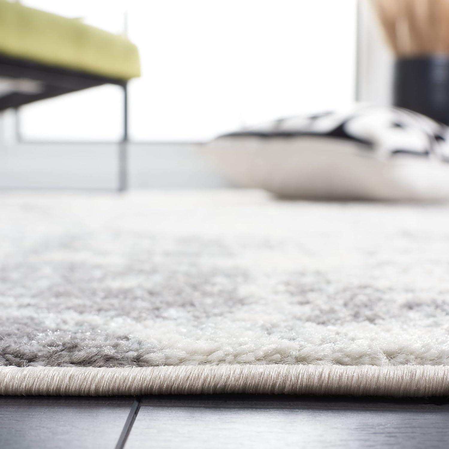 Tulum TUL284 Power Loomed Area Rug - Ivory/Grey - 5'3"x7'6" - Safavieh.