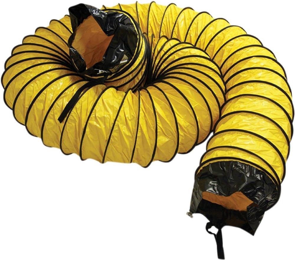 Yellow 24-Inch PVC-Coated Polyester Flexible Duct Hose