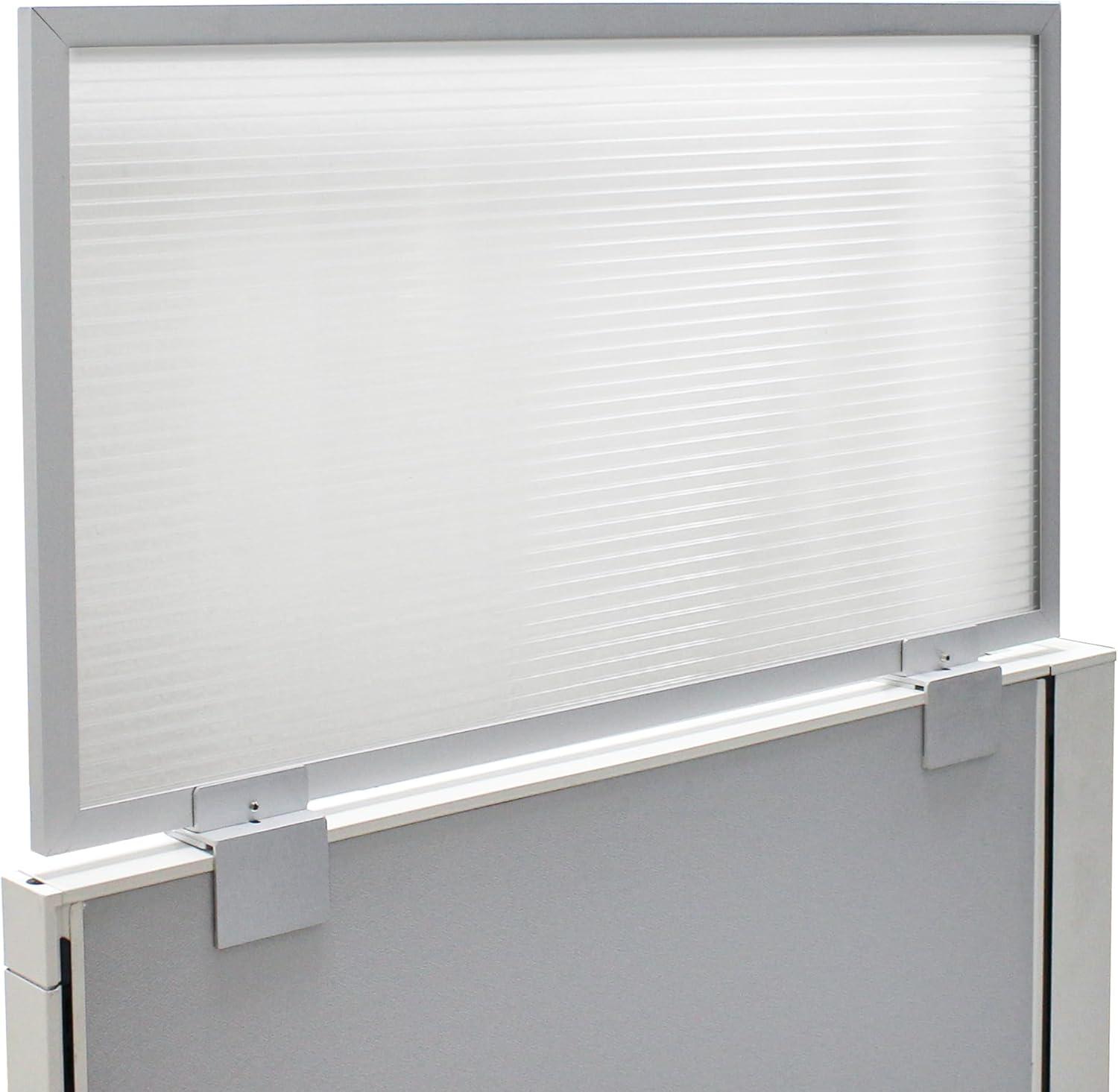 OBEX Acrylic Cubicle Mounted Privacy Panel with Small Brackets