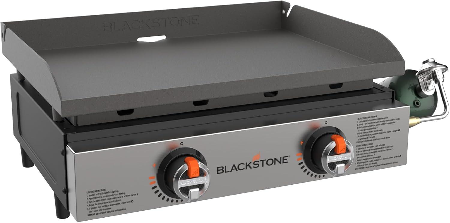 Blackstone 22" Original Omnivore Tabletop Griddle 2-Burner Liquid Propane Flat Top Grill