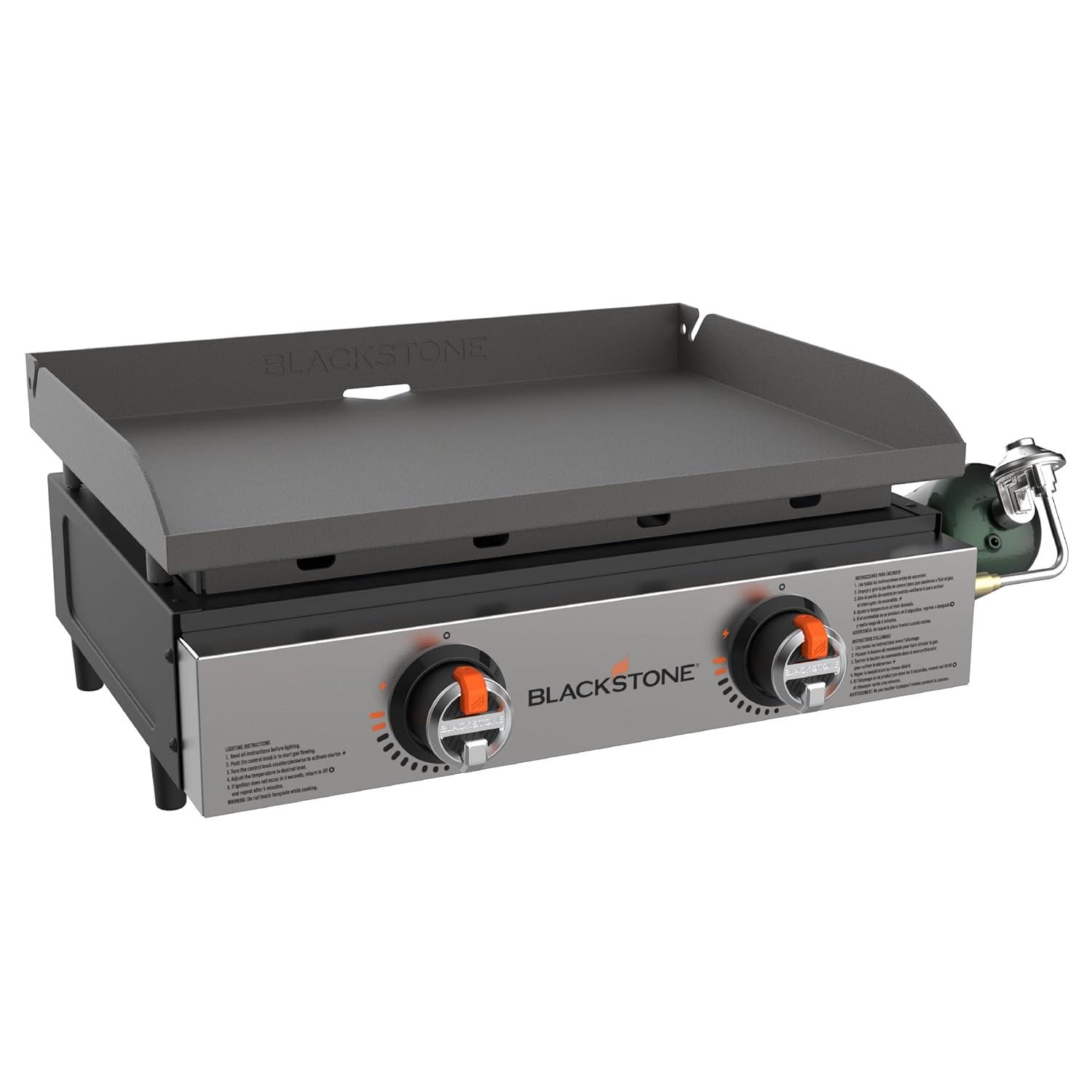 Blackstone 22" Original Omnivore Tabletop Griddle 2-Burner Liquid Propane Flat Top Grill