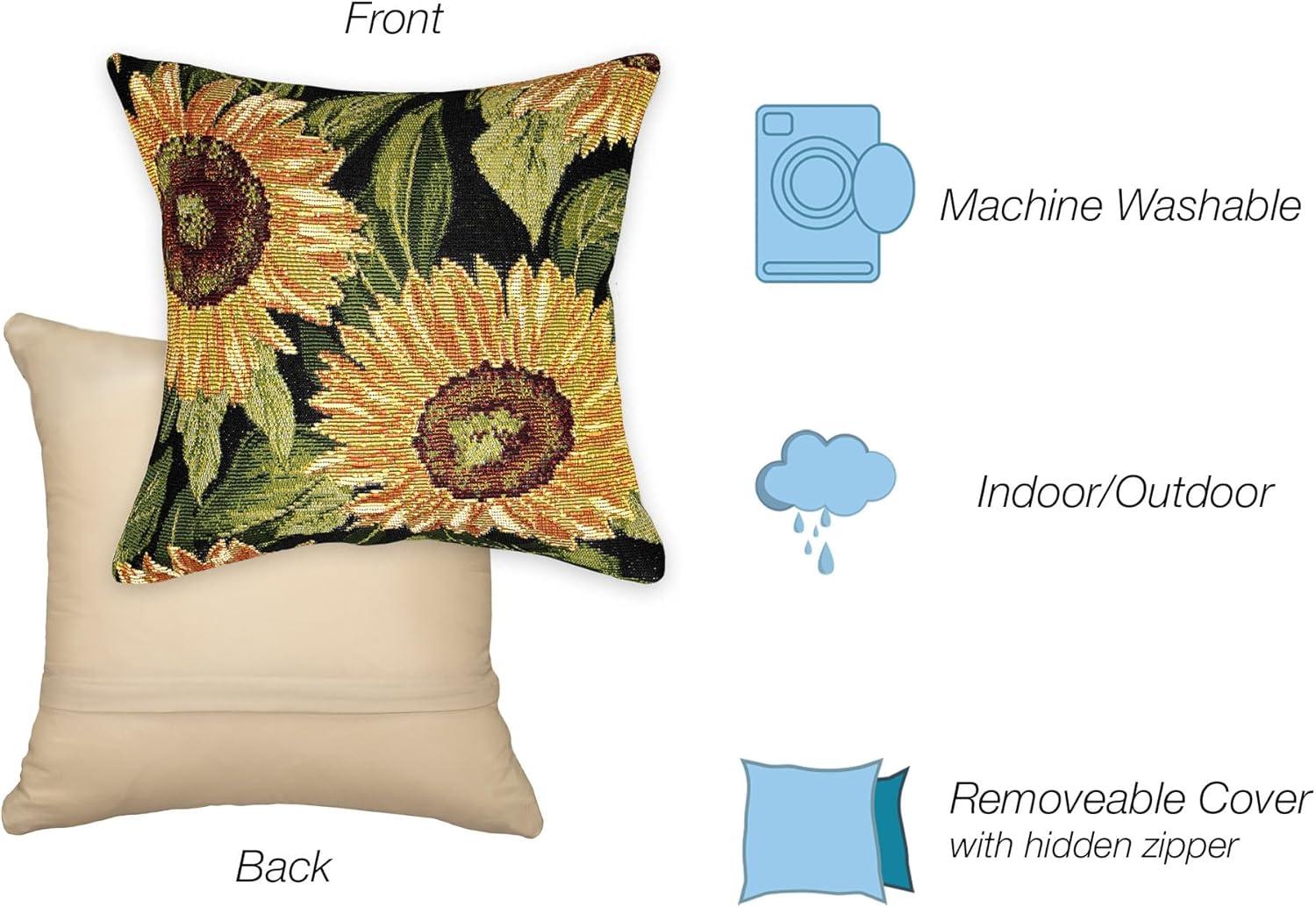 Liora Manne Floral Indoor/Outdoor Throw Pillow
