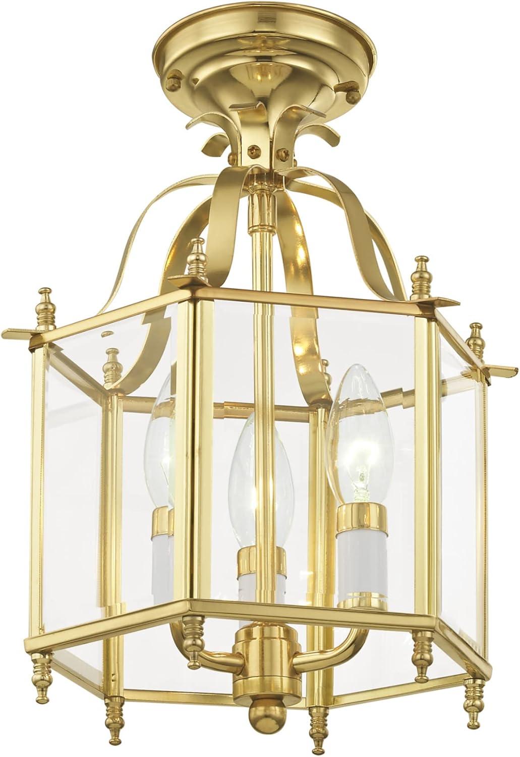 Livex Lighting Livingston 3 - Light Chandelier in  Polished Brass