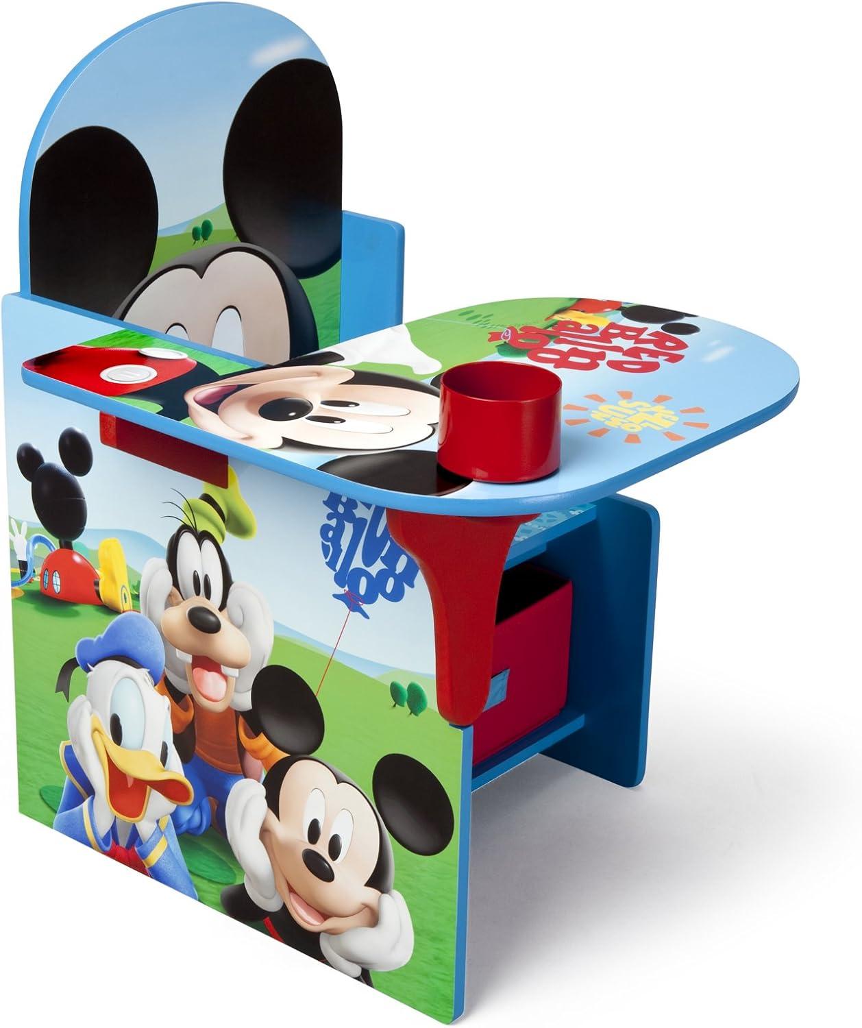 Delta Children Mickey Kids Study 21.5" W Writing Desk and Chair set