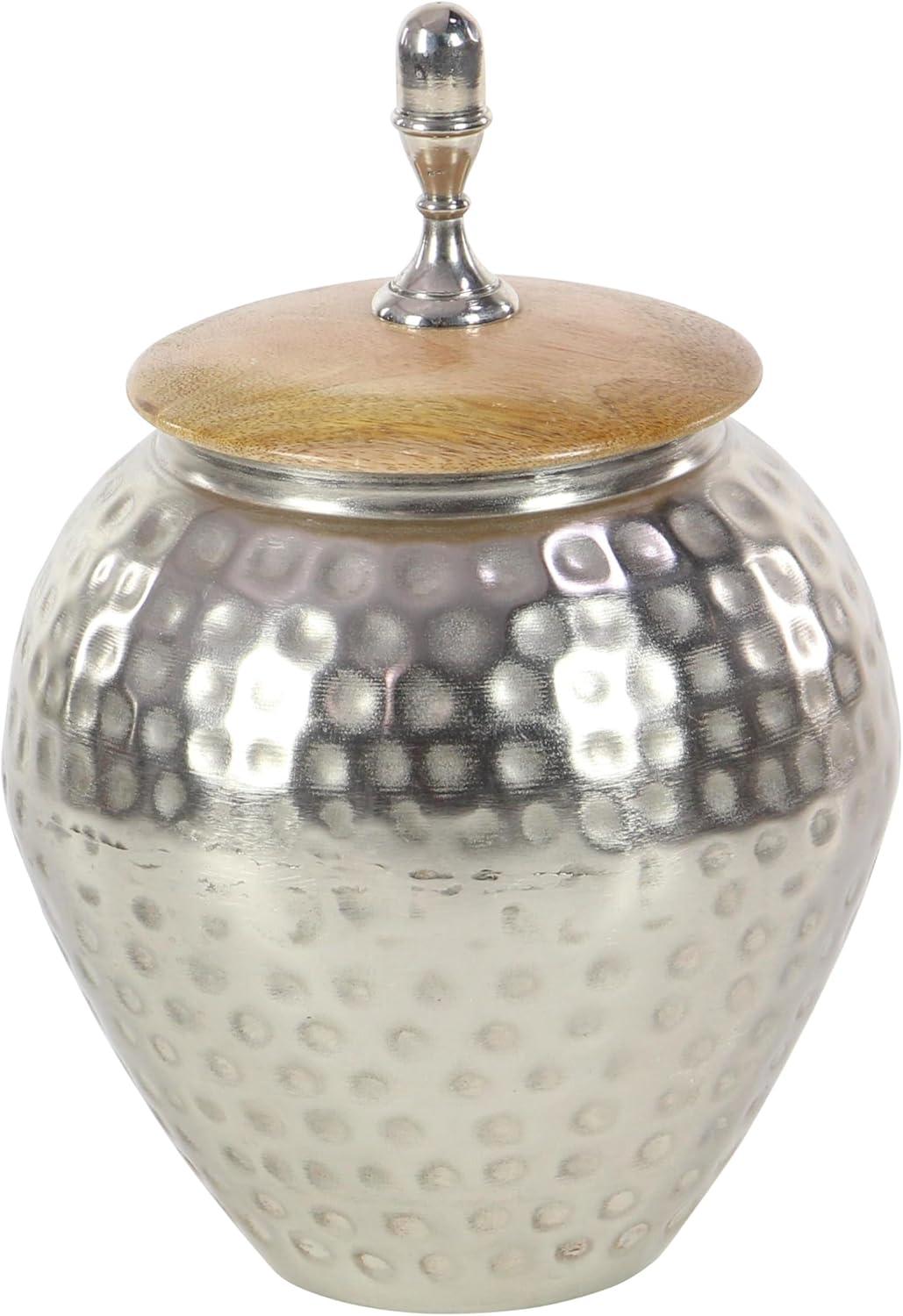 Trent Austin Design® Montevallo Silver Metal Hammered Living Room Decorative Jars
