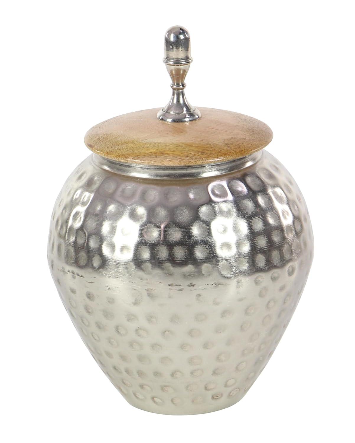 Trent Austin Design® Montevallo Silver Metal Hammered Living Room Decorative Jars