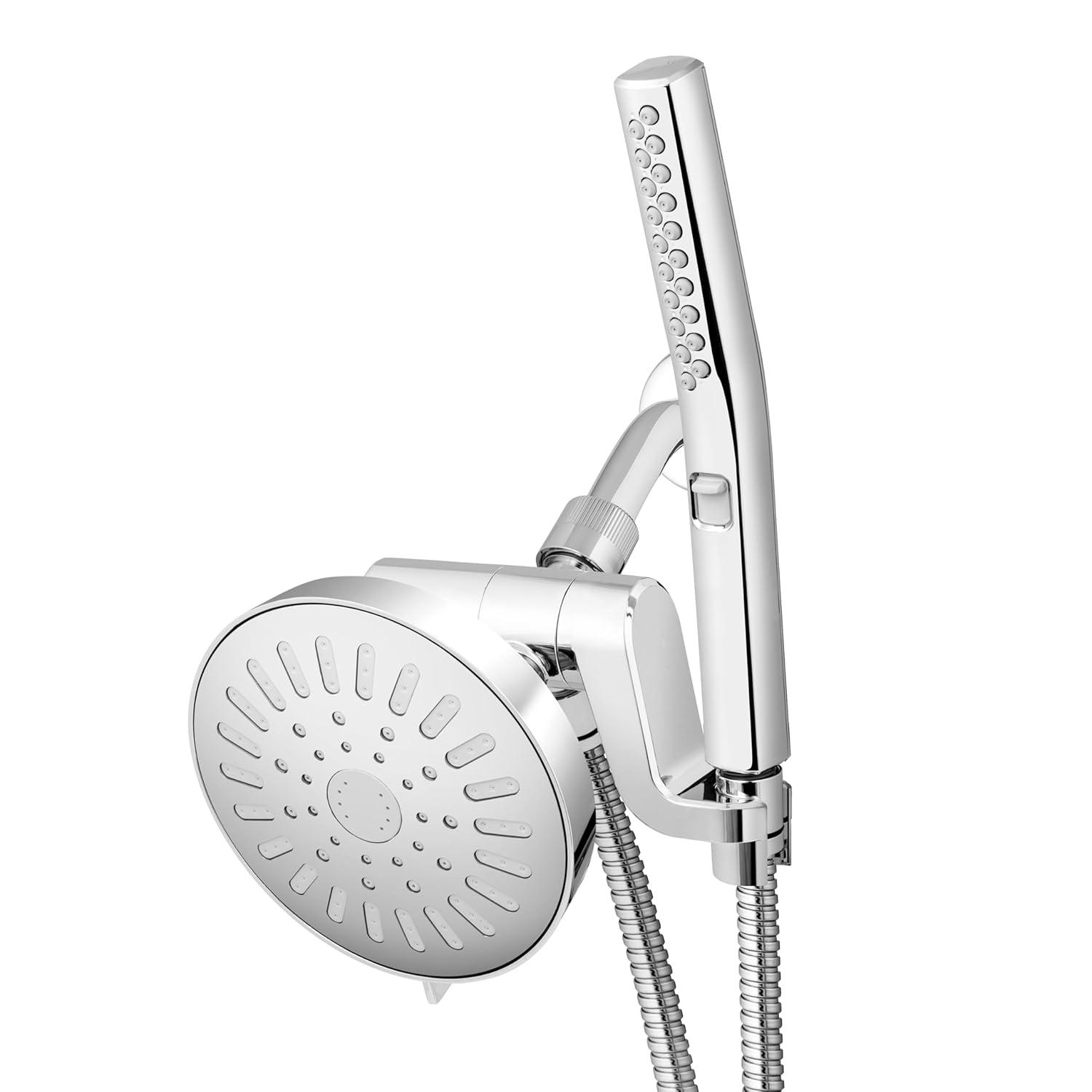 Waterpik BodyWand Spa System with PowerComb Chrome 7 settings Showerhead Combo 1.8 gpm