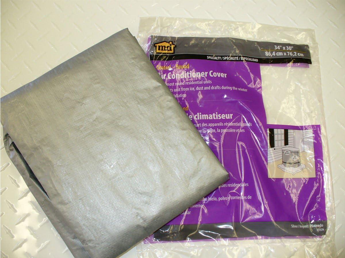 M-D Building Products 03426 Silver Air Conditioning Cover for Central Round Units