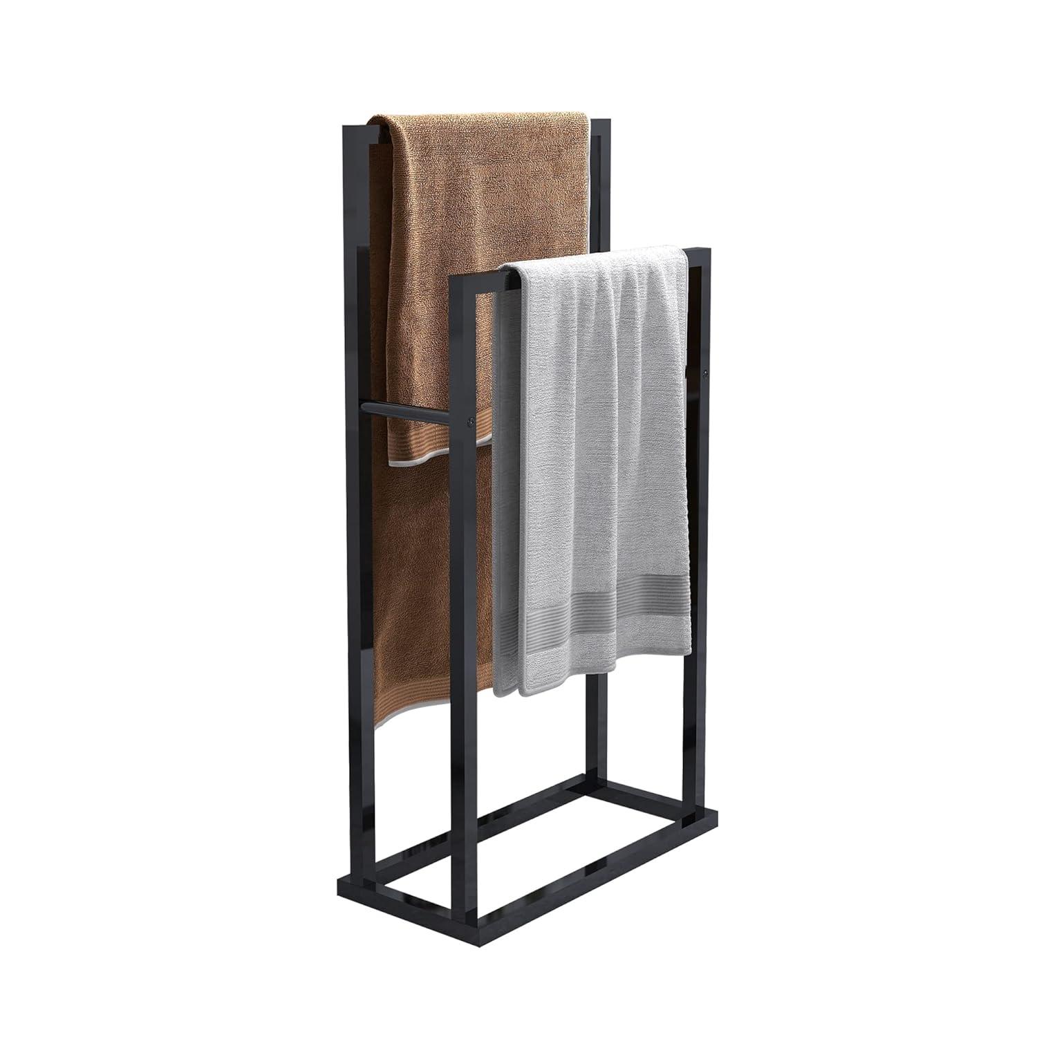 Freestanding 3-tier metal towel rack