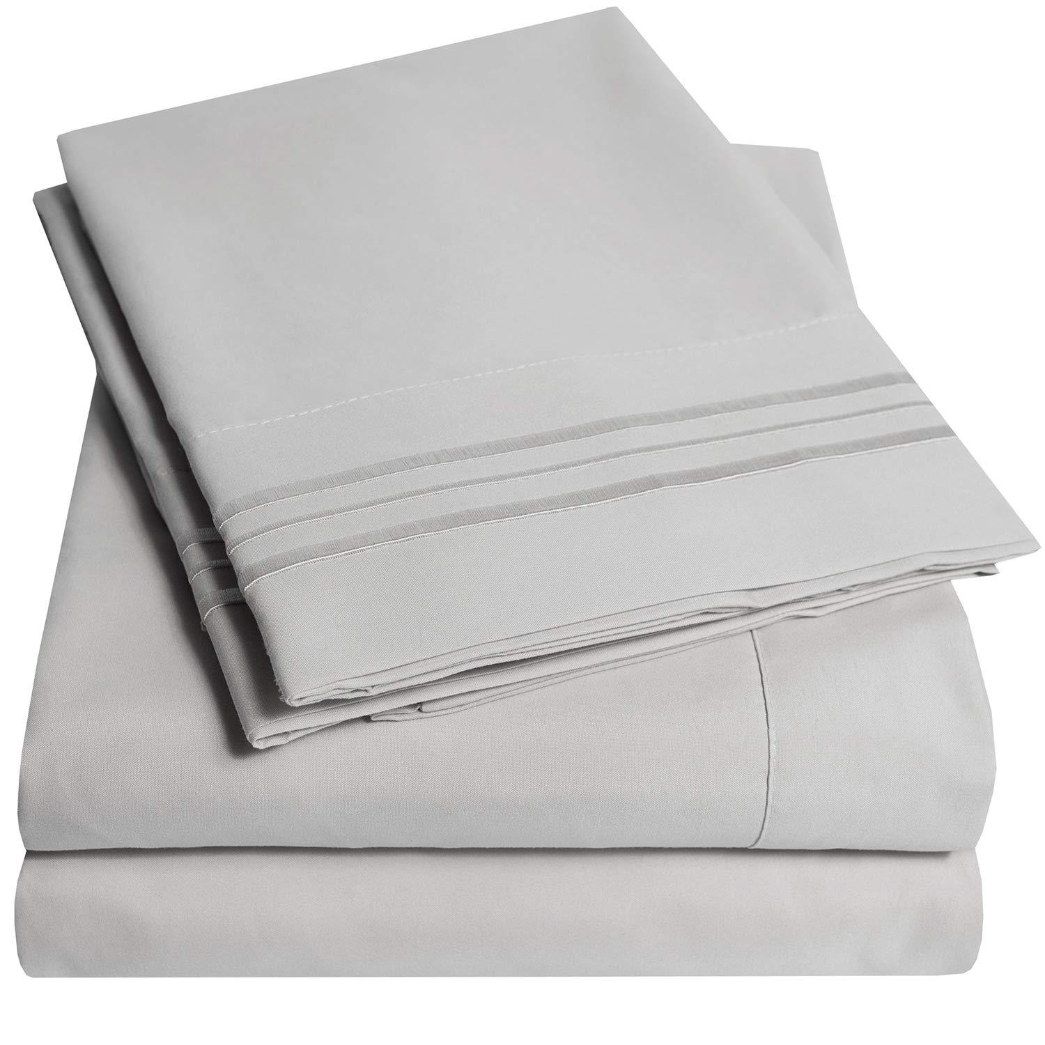 Sweet Home Collection 18-24" Extra Deep Pocket Ultra Soft Microfiber Solid Sheet Set