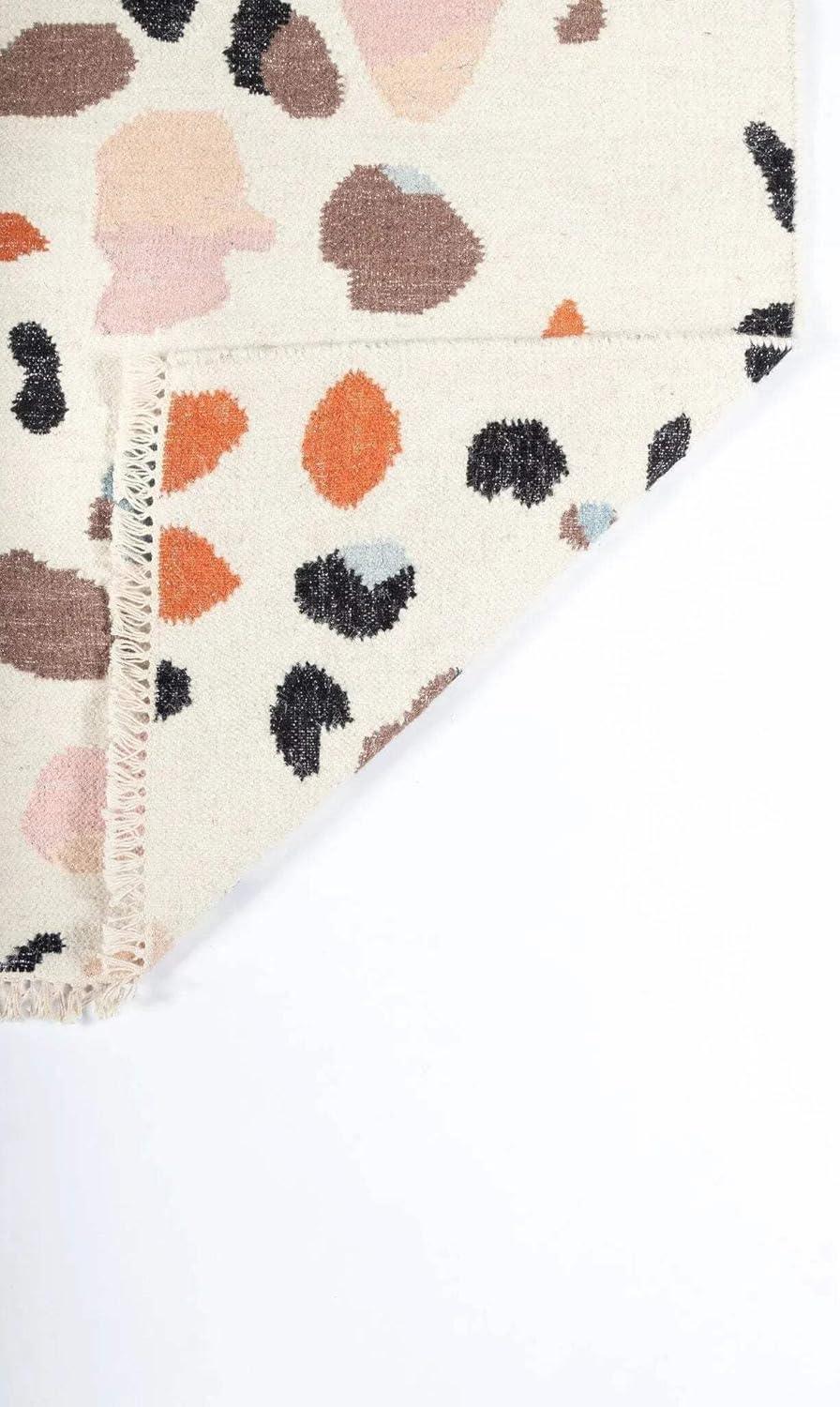 Jem Terri Abstract Handmade Flatweave Wool Area Rug