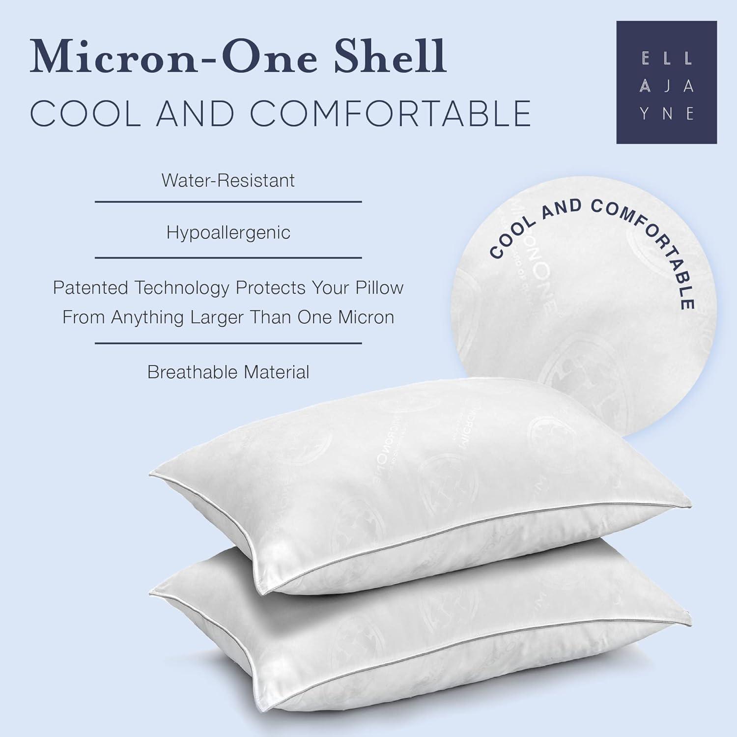 MicronOne Gel Fiber Plush Pillow (Set of 2)