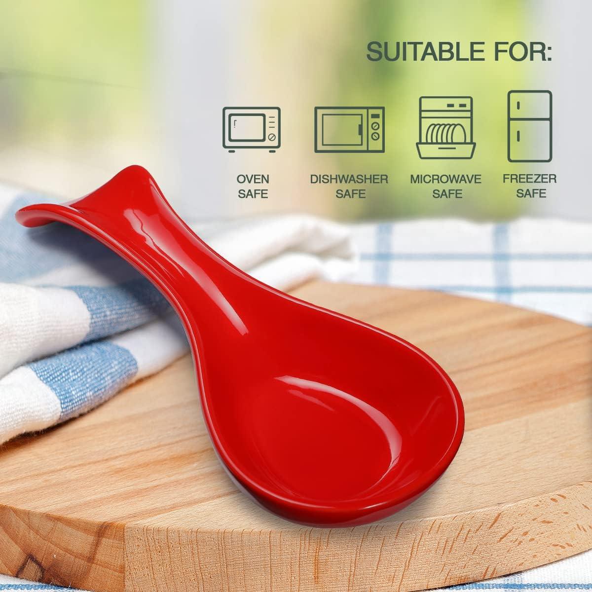 Red Barrel Studio® Newmont Ceramic / Porcelain Oval Spoon Rest