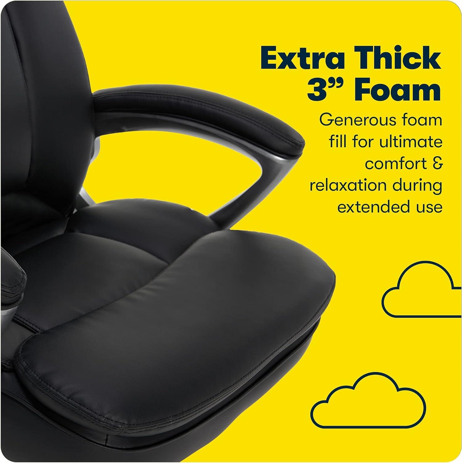 Serta Fairbanks Big and Tall High Back Executive Office and Gaming Chair with Layered Body Pillows