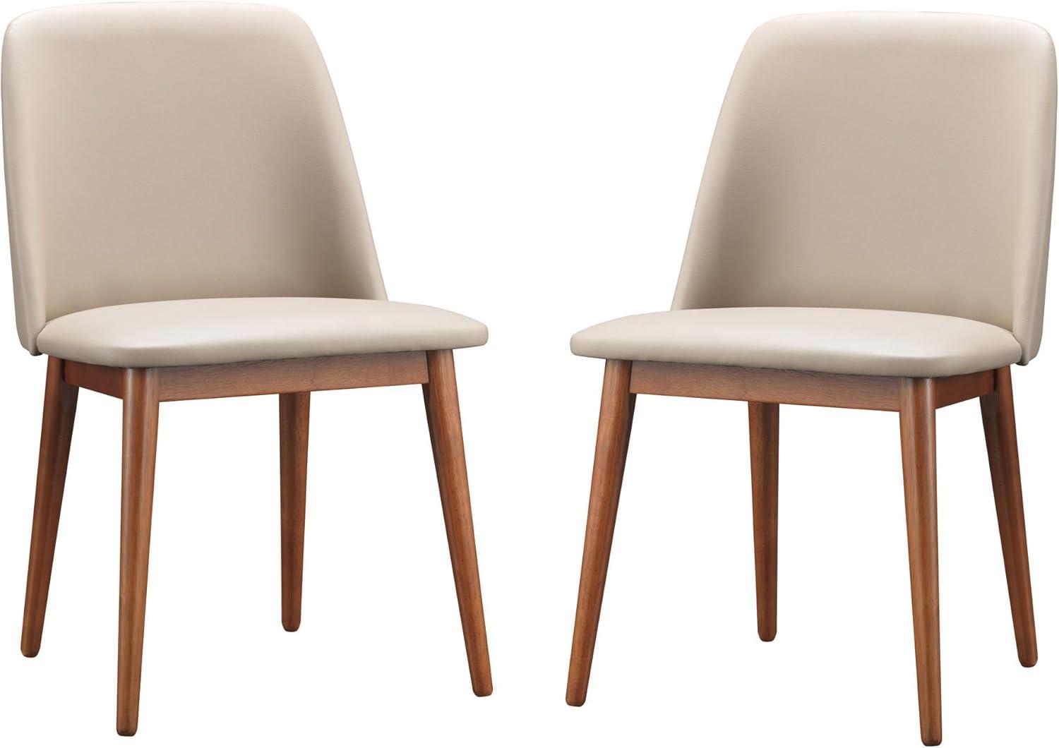 George Oliver Eli 18'' H Faux Leather Upholstered Side Chair (Set of 2)