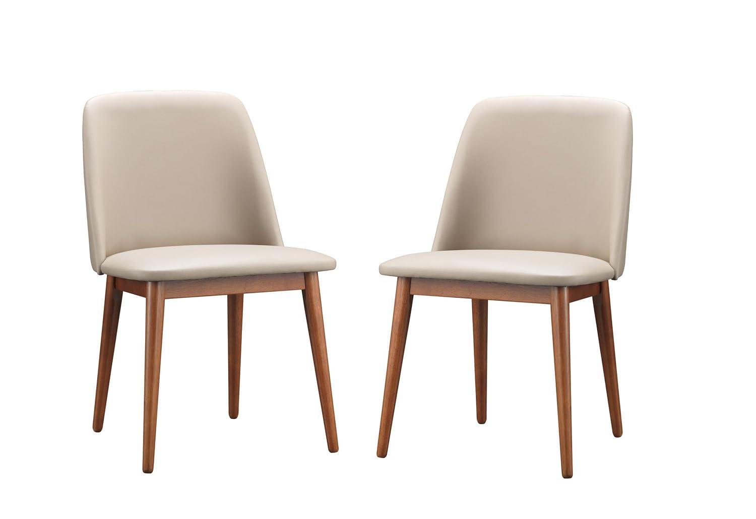 George Oliver Hartlepool 18'' H Faux Leather Upholstered Side Chair (Set of 2)