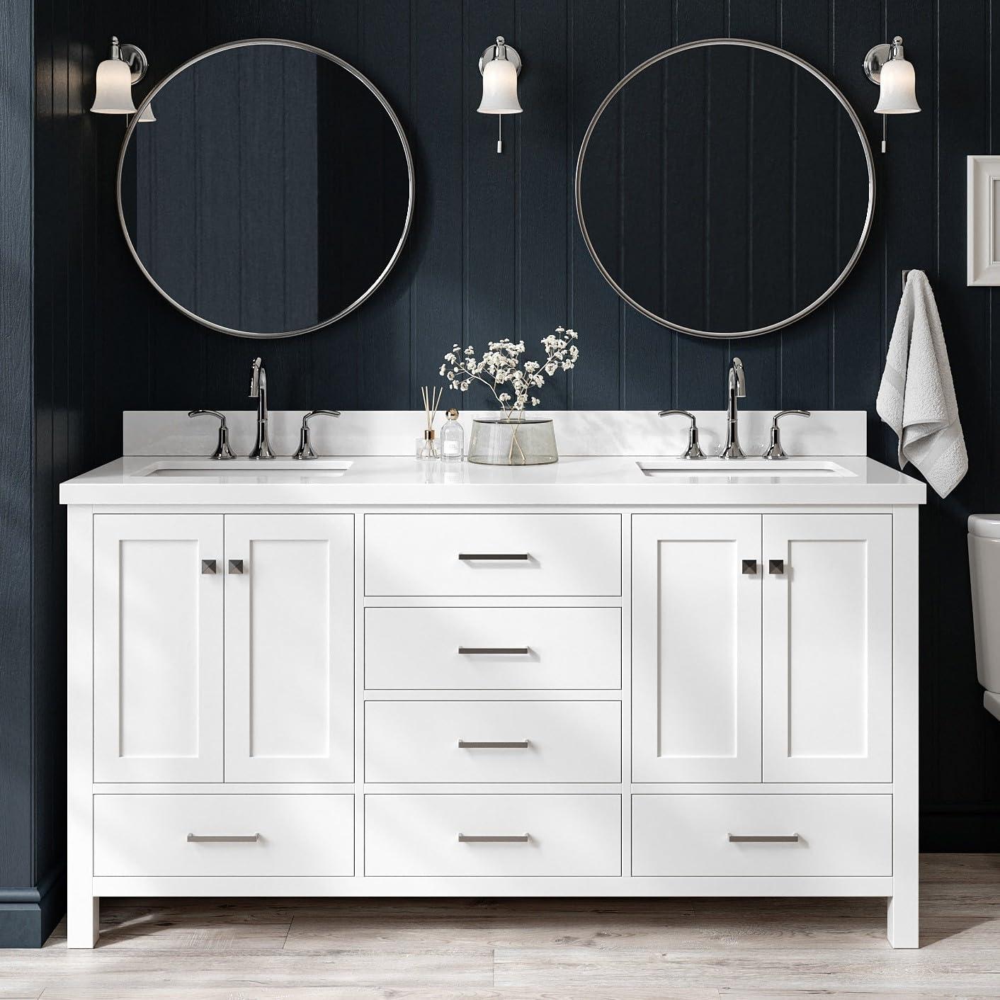 Ariel A055swqovo Cambridge 55" Free Standing Single Basin Vanity Set - White