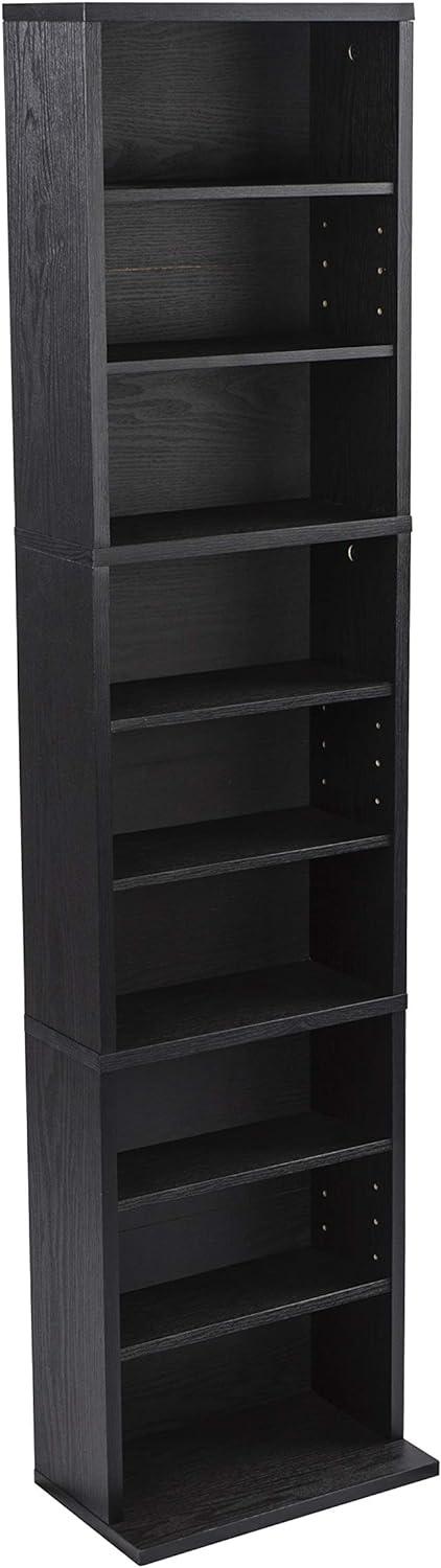 Atlantic Herrin Media Storage Cabinet – Protects & Organizes Prized Music, Movie, Video Games or Memorabilia Collections, PN 74736250 in Ebony