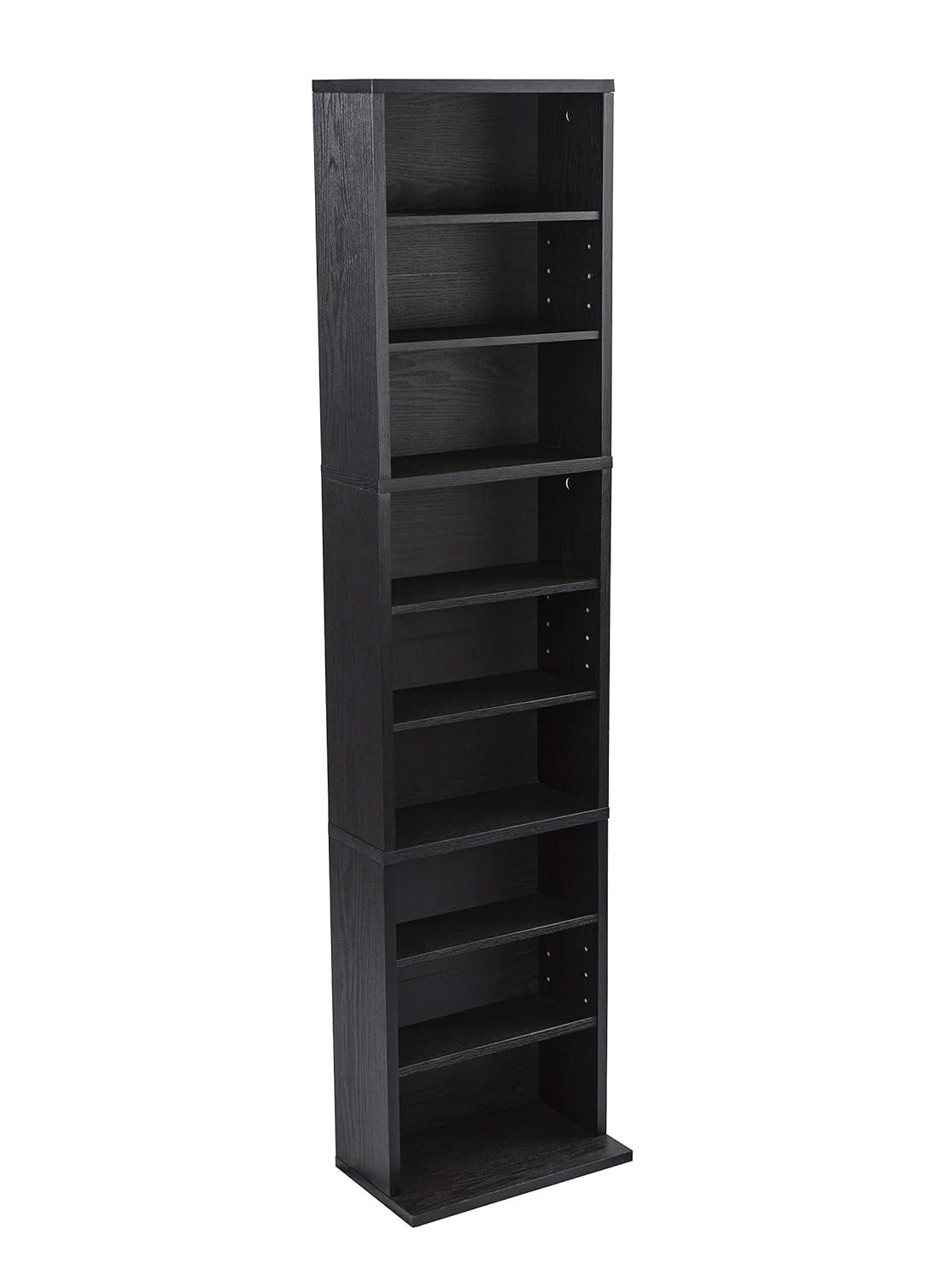 Atlantic Herrin Media Storage Cabinet – Protects & Organizes Prized Music, Movie, Video Games or Memorabilia Collections, PN 74736250 in Ebony