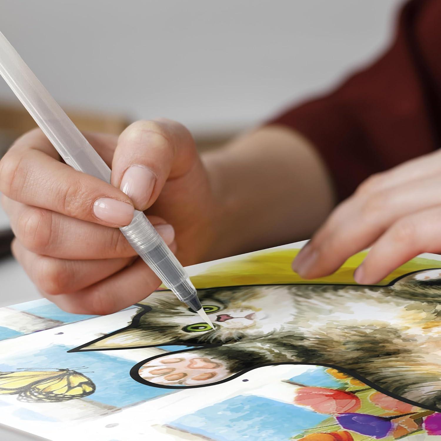 QUOKKA 10PACK Water Painting Dementia Activities for Seniors - Farm Memories - Alzheimers Products for Elderly - Activities for People with Dementia - Crafts for Seniors