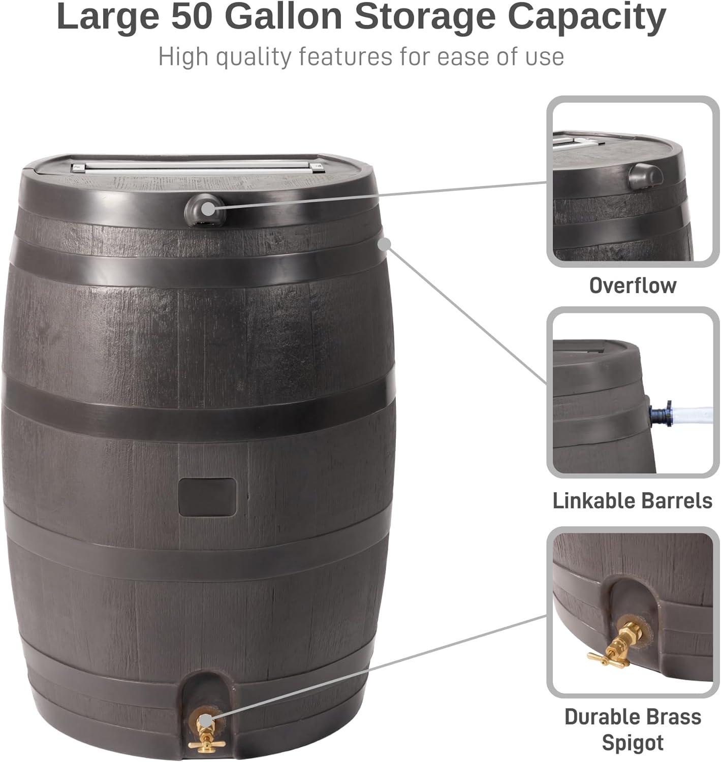 RTS Companies RTS Home Accents 50 Gallon Eco Rain Barrel