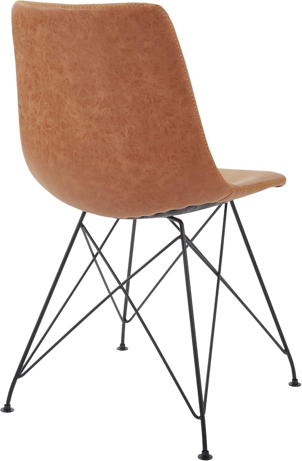 Carbon Loft  Levant Chair (Set of 2) Charcoal Leather