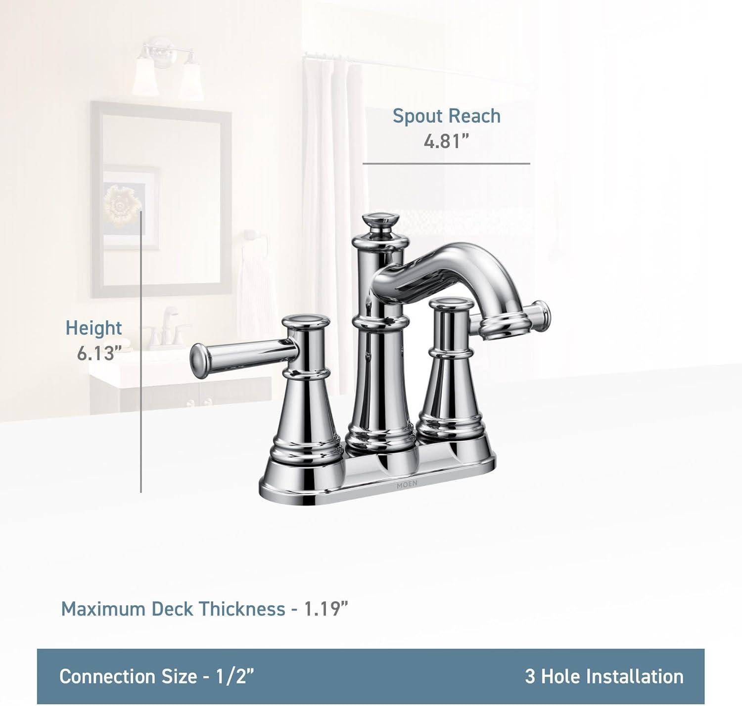 Moen 6401ORB Belfield Two-Handle Centerset Bathroom Faucet in Oil Rubbed Bronze