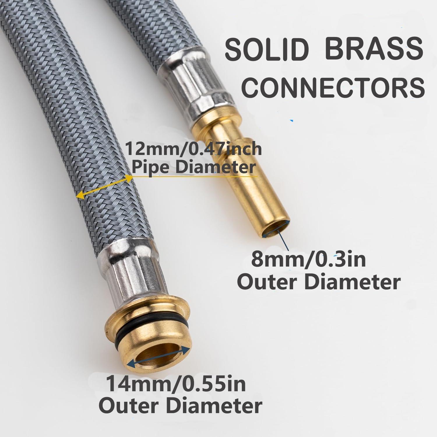 88624000 Kitchen Faucet Hose Replacement Part for Hansgrohe Pull Down Spray Hose 95507000 95506000, 59-inch Length by Awelife