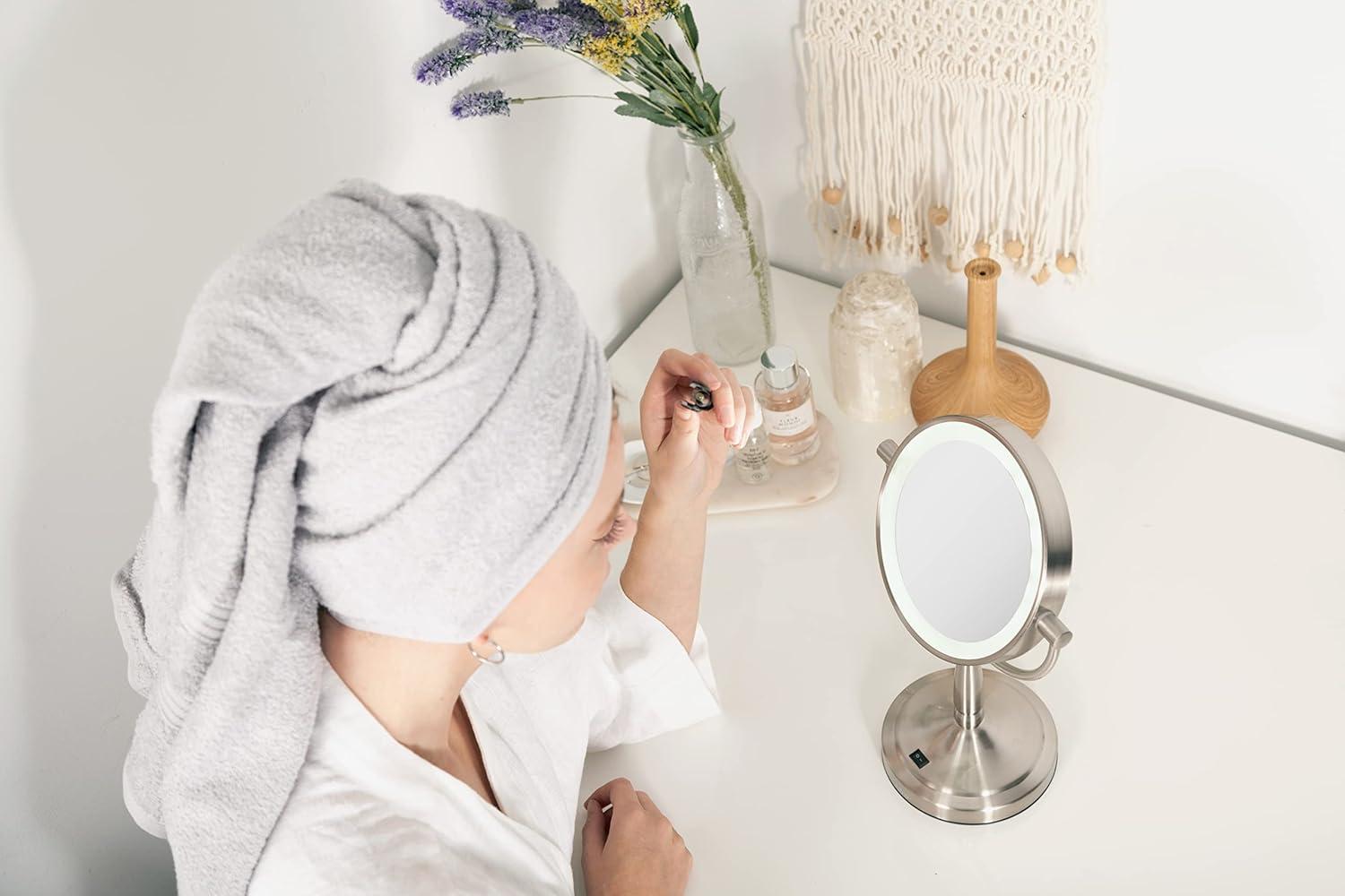 Zadro LED Lighted Makeup Mirrors for Women w/ Magnification & Cordless